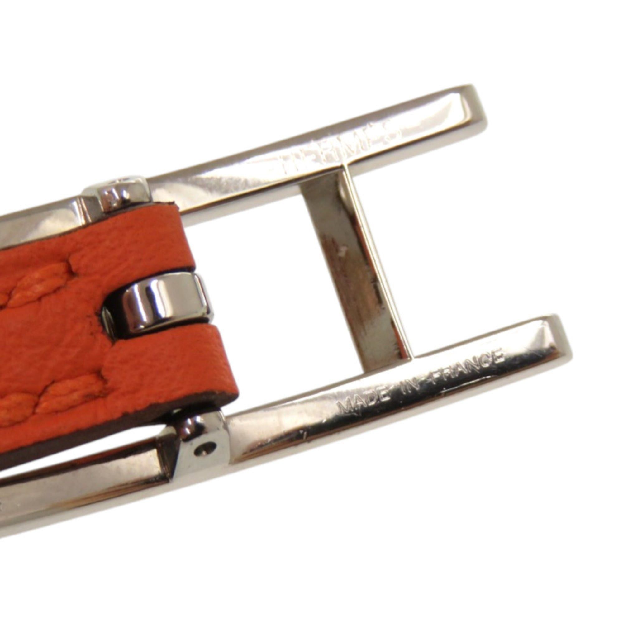 Hermes Excellent condition Hermès B-Api Double Tour Swift Metal Orange Bracelet 1791HERMES Size ONE SIZE - 6 Thumbnail