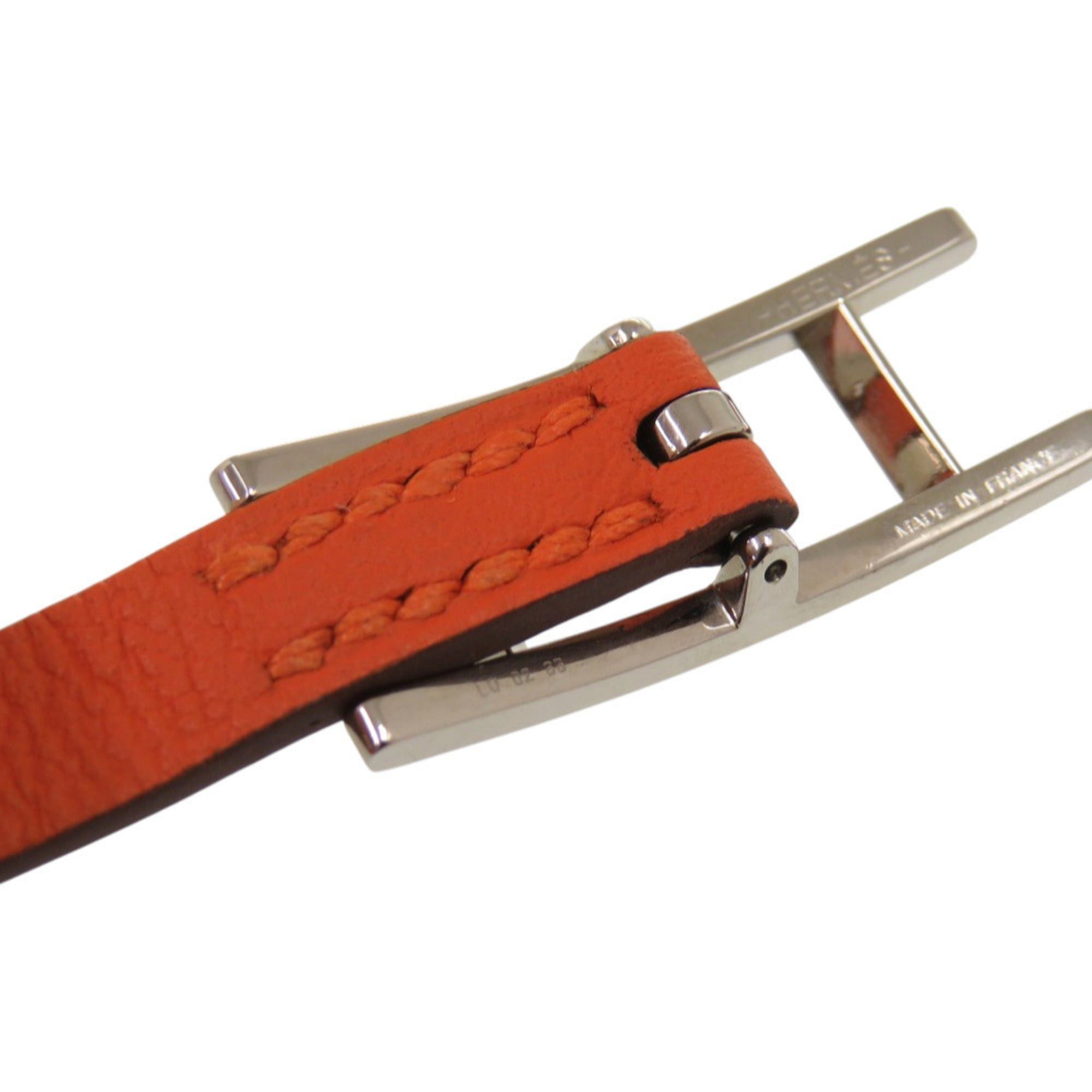 Hermes Excellent condition Hermès B-Api Double Tour Swift Metal Orange Bracelet 1791HERMES Size ONE SIZE - 7 Thumbnail