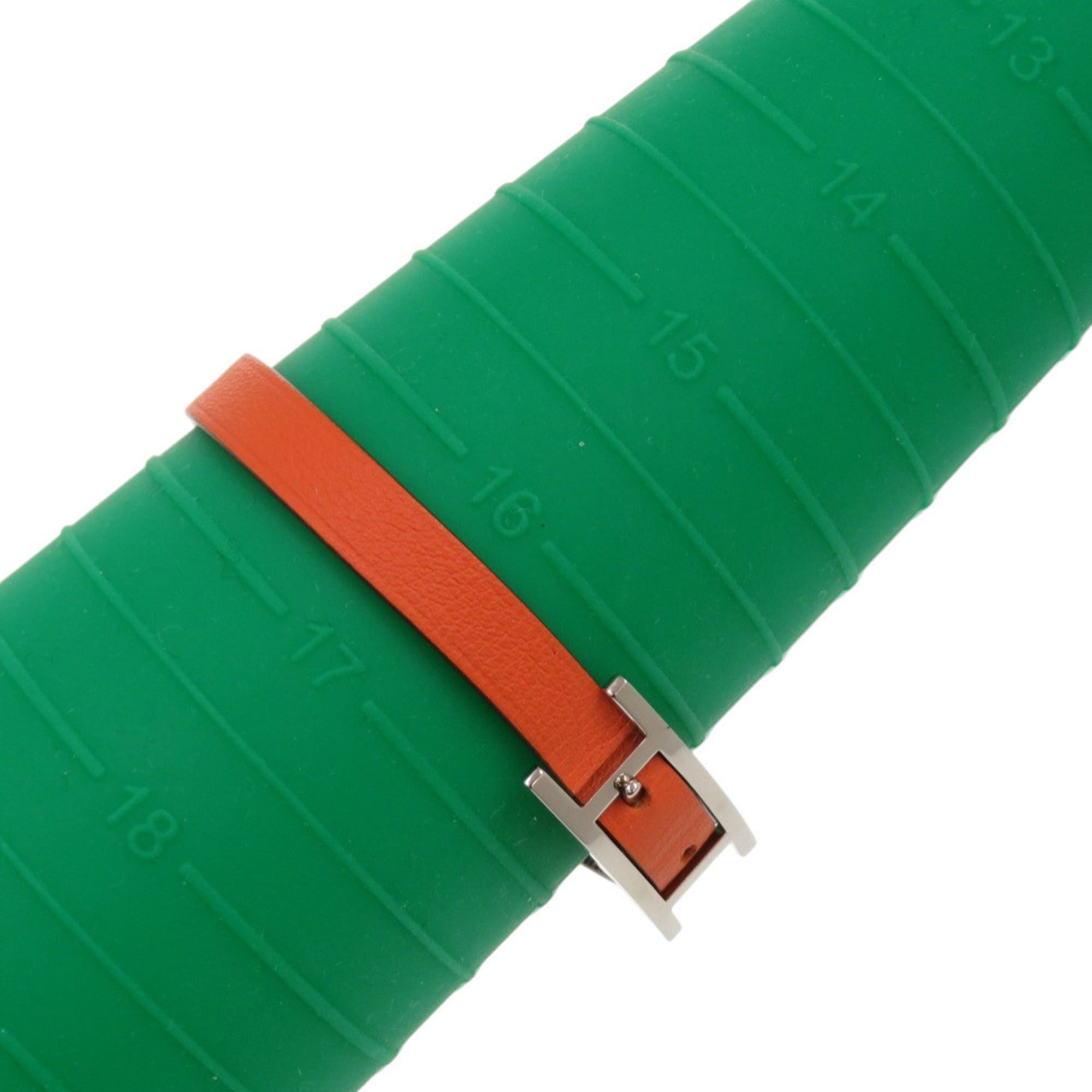 Hermes Excellent condition Hermès B-Api Double Tour Swift Metal Orange Bracelet 1791HERMES Size ONE SIZE - 8 Thumbnail