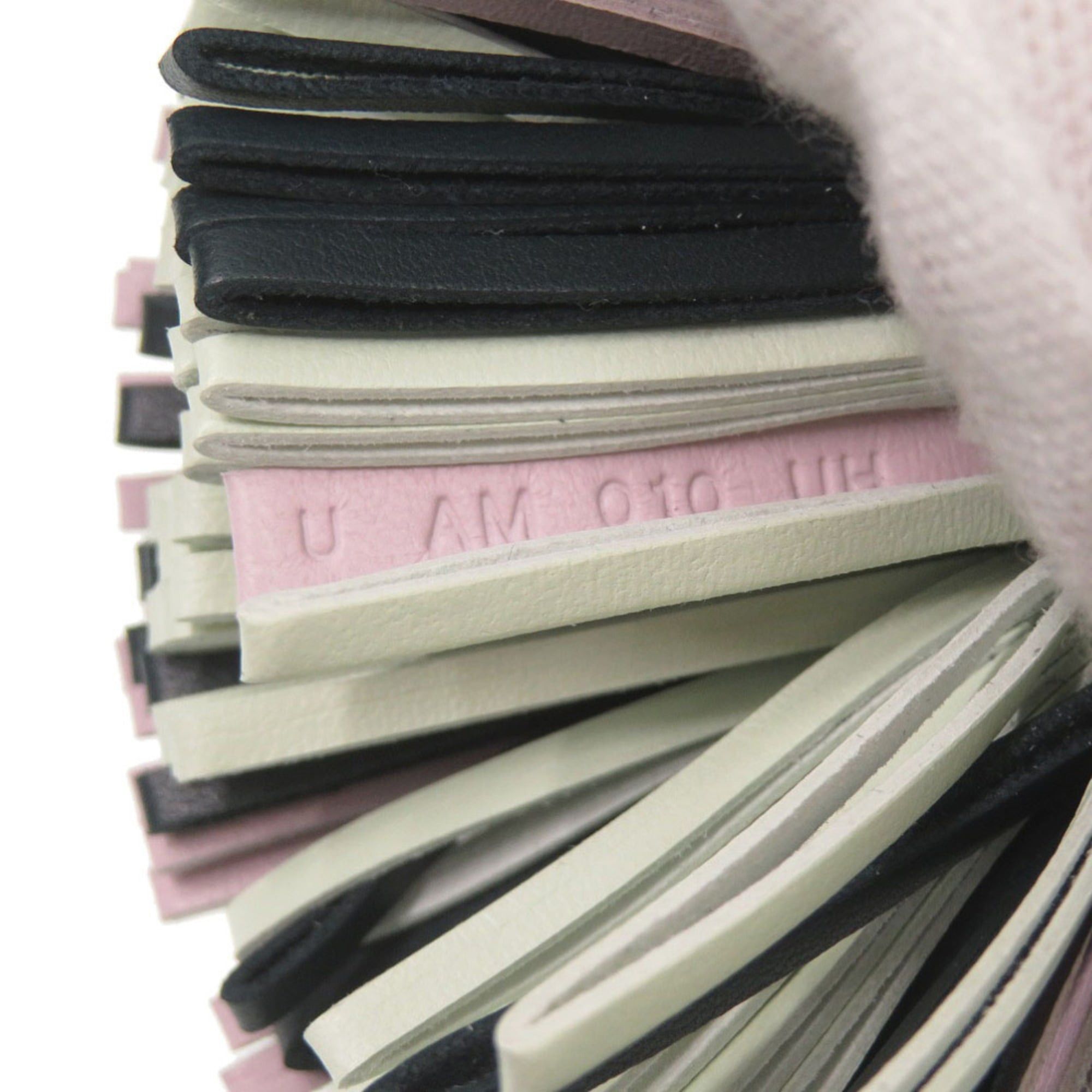 Hermes Like new Hermès Carmen Anjo Miro bag charm with fringe, mauve pale, Vert Cypress, Fizz, U stamp (2022 model), keychain, 0103HERMES Size ONE SIZE - 6 Thumbnail
