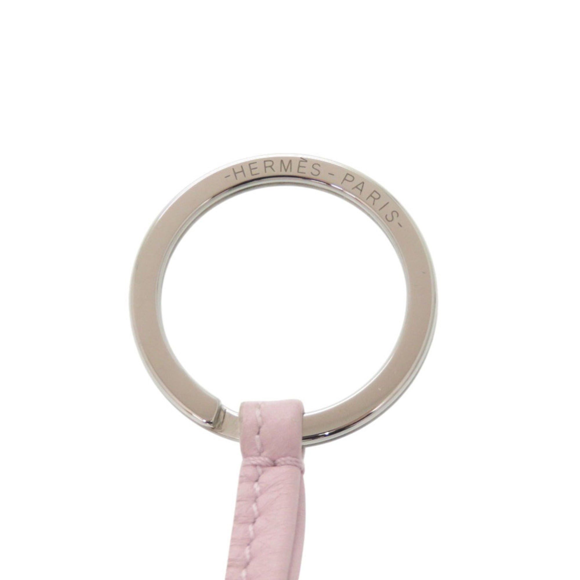 Hermes Like new Hermès Carmen Anjo Miro bag charm with fringe, mauve pale, Vert Cypress, Fizz, U stamp (2022 model), keychain, 0103HERMES Size ONE SIZE - 4 Thumbnail