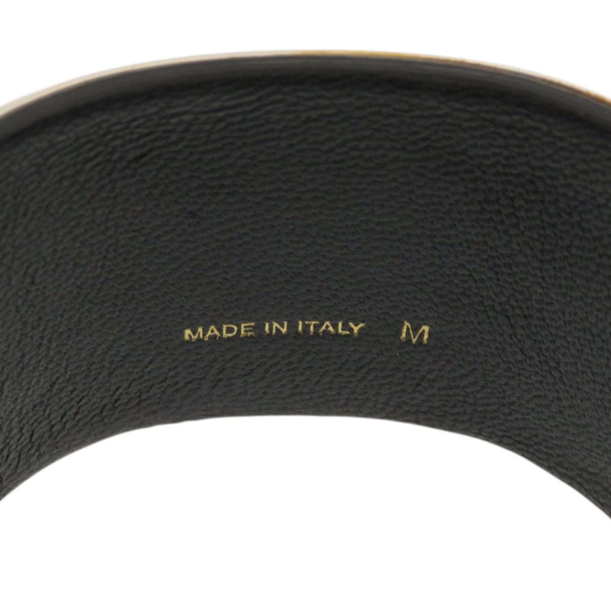 Celine Excellent condition Celine Manchette metal, leather and silver bangle 1232CELINE Size ONE SIZE - 5 Thumbnail