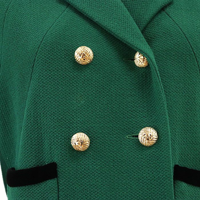 Chanel Chanel Chanel Boutique Wool Long Coat Textile Outerwear 28333B06 DUTY FREE for USA Size ONE SIZE - 3 Thumbnail
