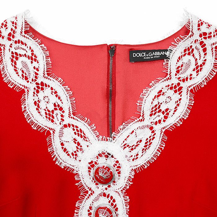 Dolce & Gabbana Dolce&Gabbana Rayon Acetate Cotton Dress Textile Dresses DUTY FREE for USA