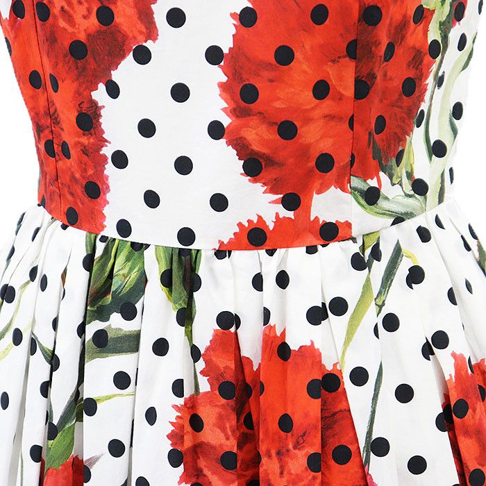 Dolce & Gabbana Dolce & Gabbana Dolce&Gabbana Cotton Pleated Dress Textile Dresses DUTY FREE for USA Size ONE SIZE - 11 Thumbnail