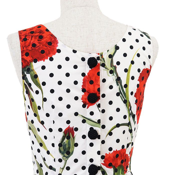 Dolce & Gabbana Dolce & Gabbana Dolce&Gabbana Cotton Pleated Dress Textile Dresses DUTY FREE for USA Size ONE SIZE - 6 Thumbnail