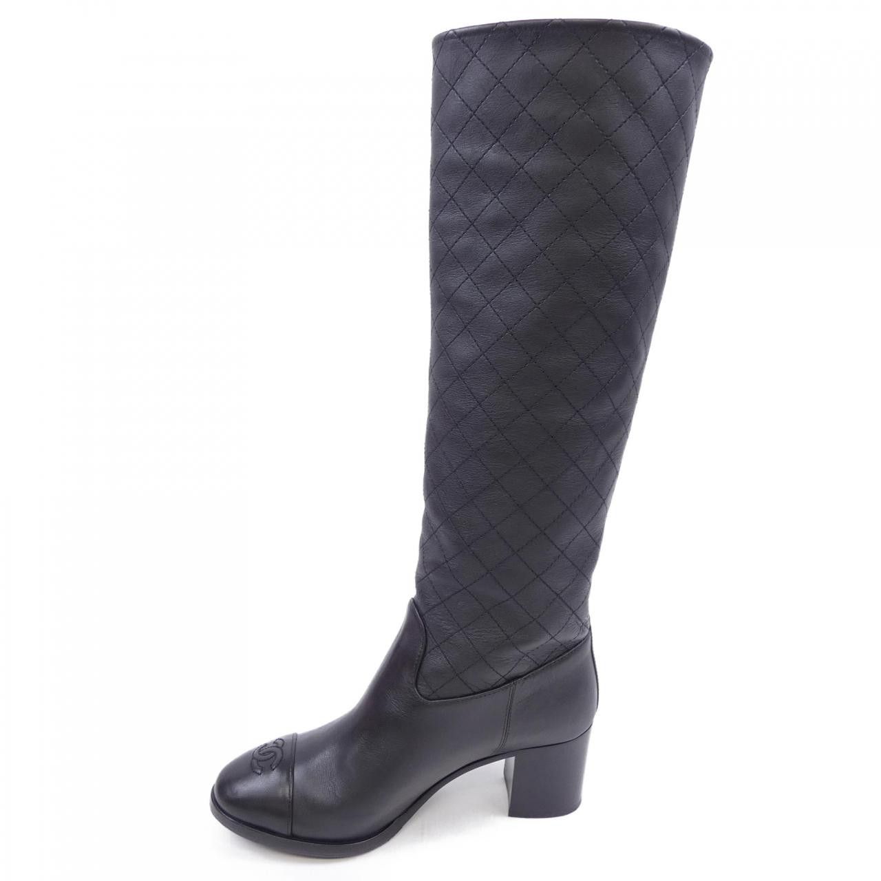 Chanel Chanel Chanel G39248X56605 Calfskin Long Boots Leather Shoes G39248X56605 DUTY FREE for USA Size ONE SIZE - 2 Thumbnail