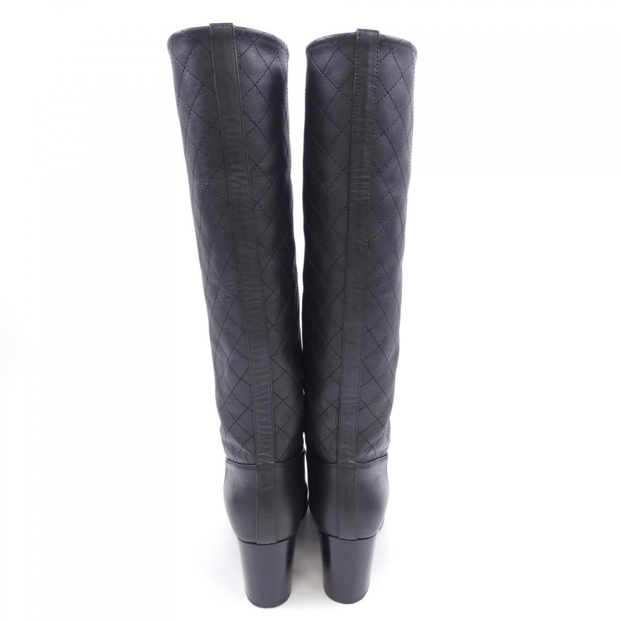 Chanel Chanel Chanel G39248X56605 Calfskin Long Boots Leather Shoes G39248X56605 DUTY FREE for USA Size ONE SIZE - 5 Thumbnail