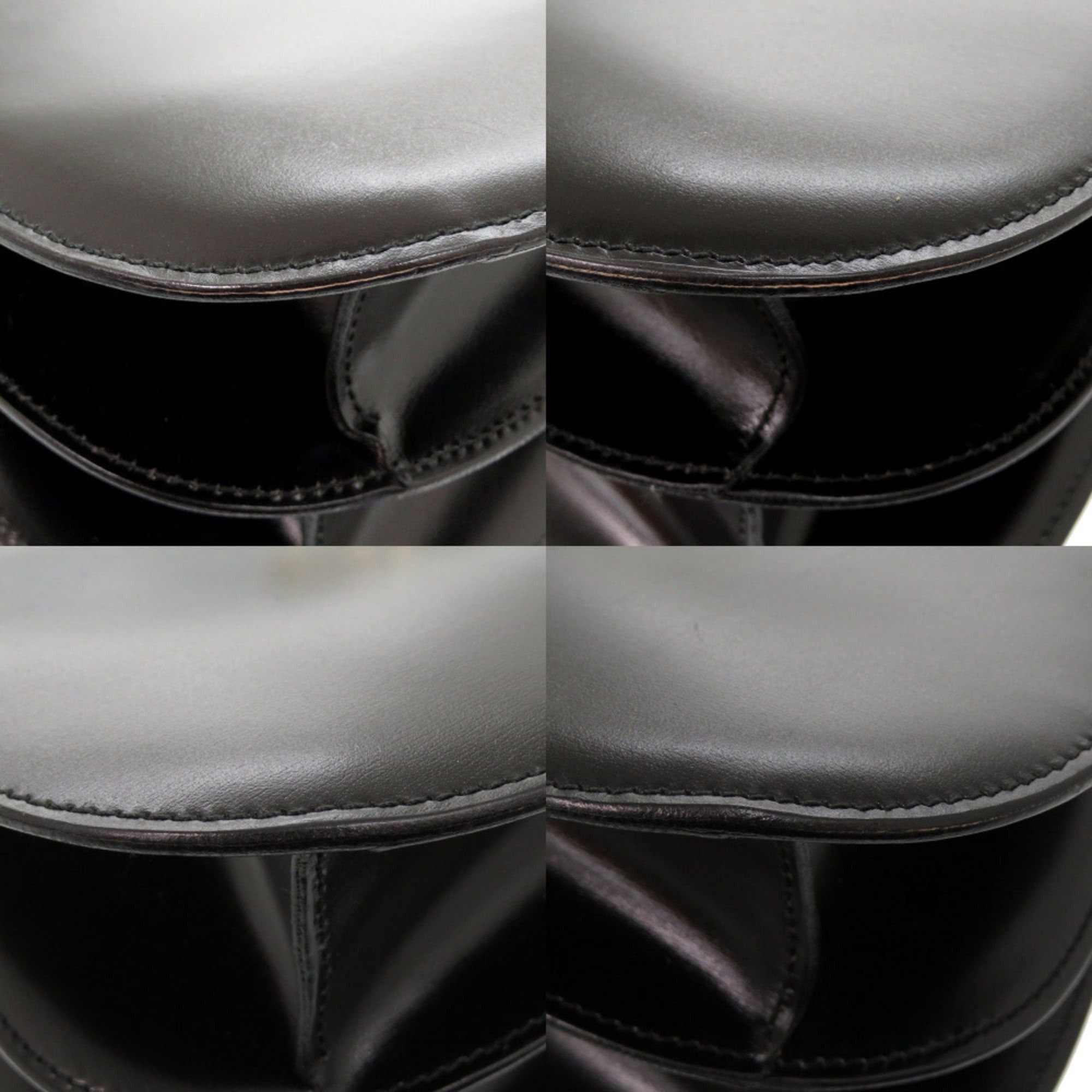 Celine Excellent condition Celine leather black shoulder bag 0247CELINE Size ONE SIZE - 5 Thumbnail