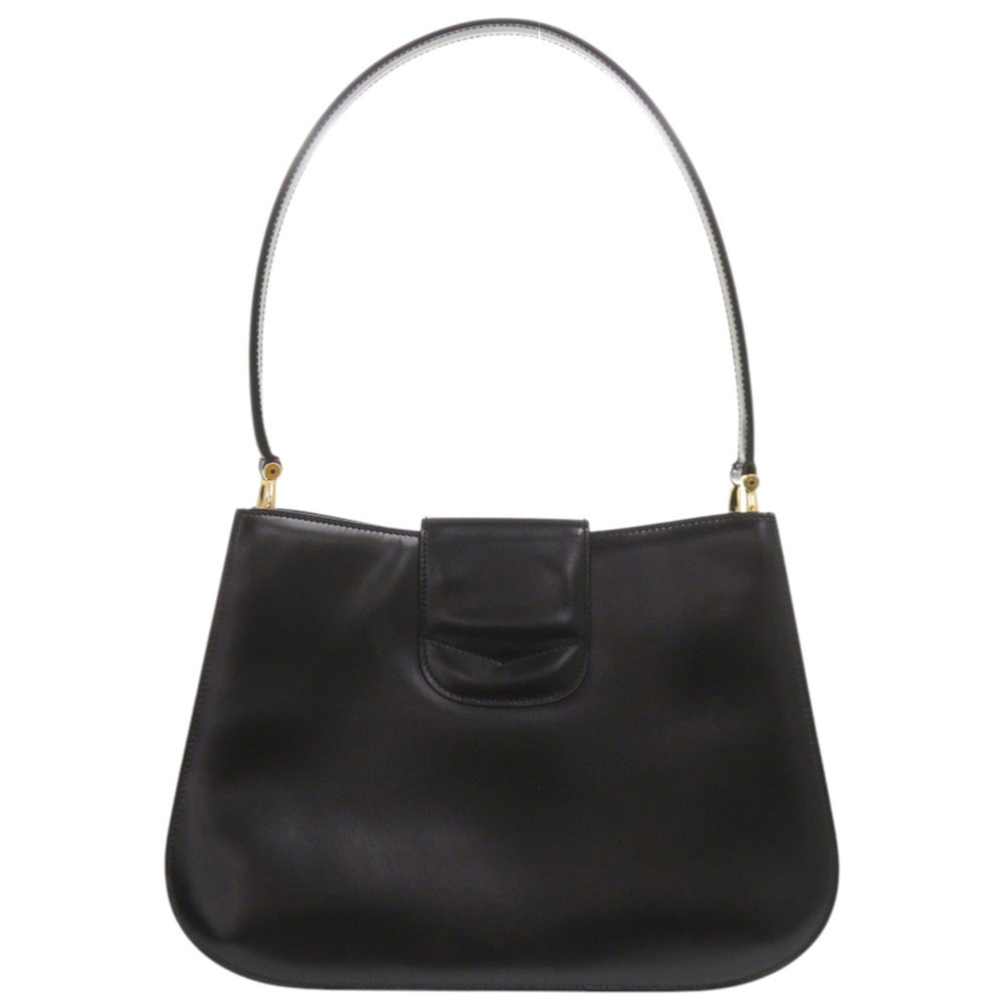 Celine Excellent condition Celine leather black shoulder bag 0247CELINE Size ONE SIZE - 3 Thumbnail