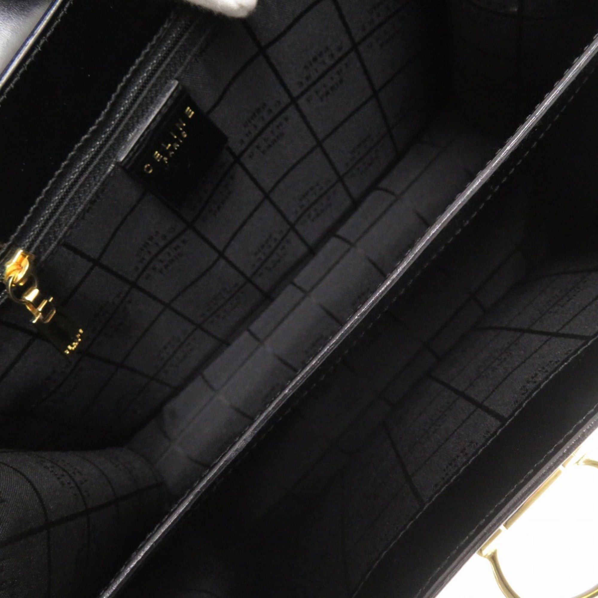 Celine Excellent condition Celine leather black shoulder bag 0247CELINE Size ONE SIZE - 6 Thumbnail