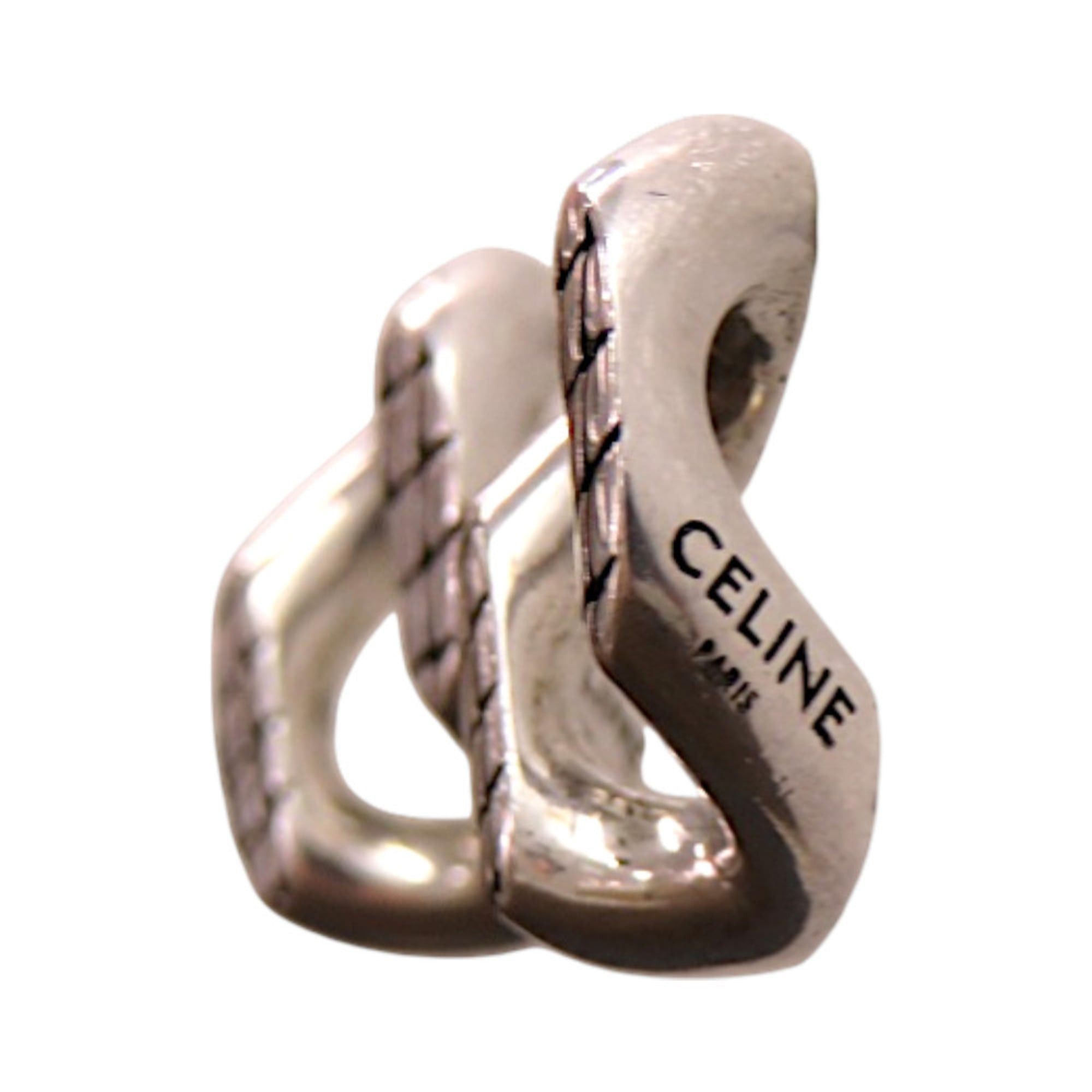 Celine Excellent condition Celine animal stud metal silver earrings 1316CELINE Size ONE SIZE - 8 Thumbnail