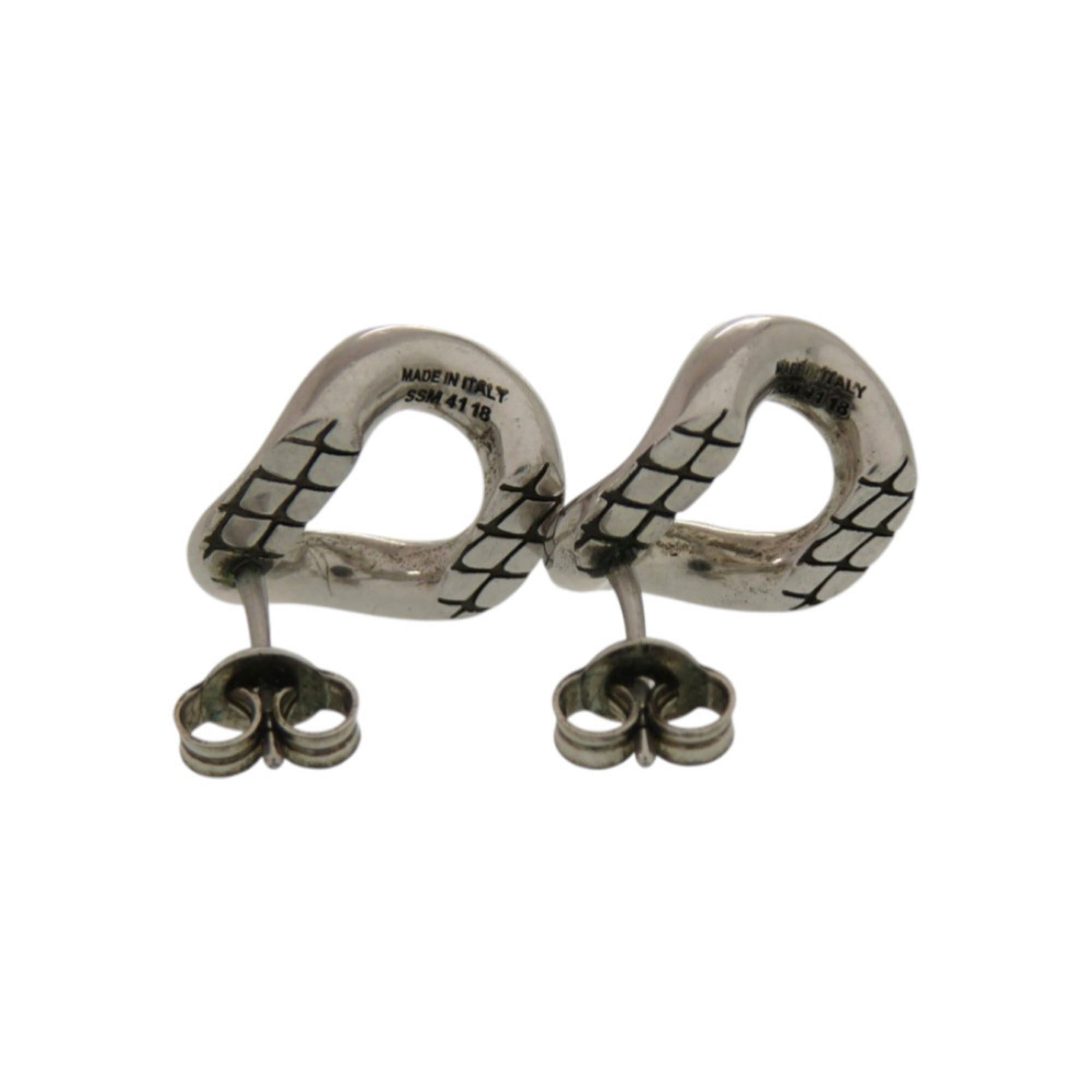 Celine Excellent condition Celine animal stud metal silver earrings 1316CELINE Size ONE SIZE - 6 Thumbnail