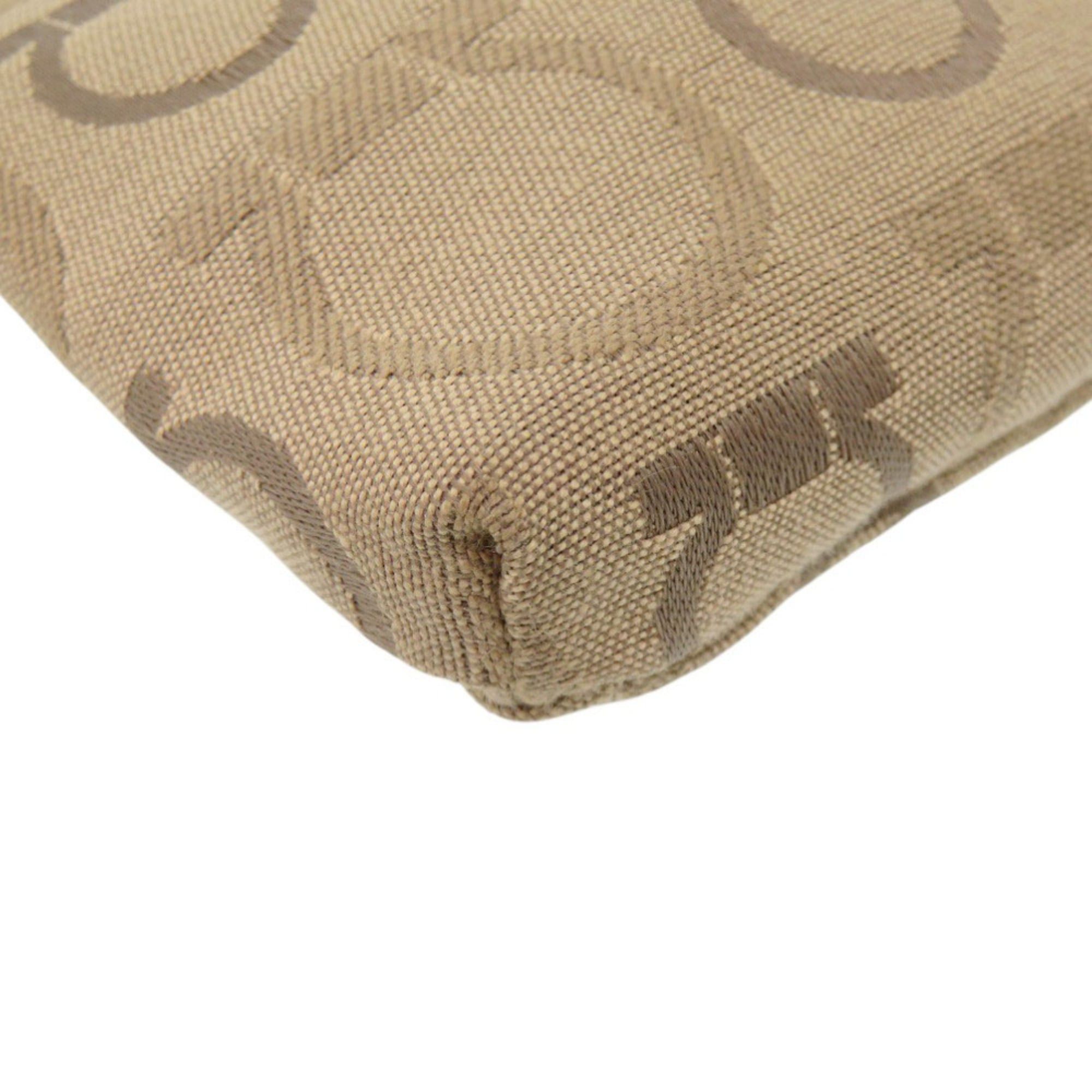 Salvatore Ferragamo Excellent condition Salvatore Ferragamo Gancini canvas beige bag, body waist 1818 Size ONE SIZE - 4 Thumbnail