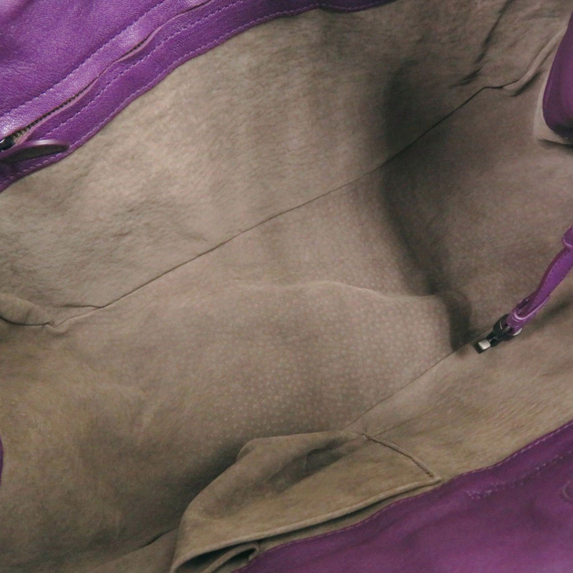Bottega Veneta Bottega Veneta Hobo Leather Purple Handbag 1417BOTTEGAVENETA Size ONE SIZE - 5 Thumbnail
