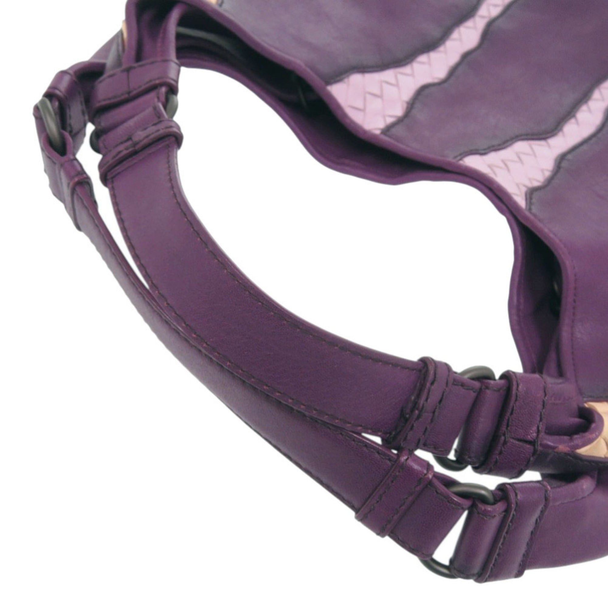 Bottega Veneta Bottega Veneta Hobo Leather Purple Handbag 1417BOTTEGAVENETA Size ONE SIZE - 7 Thumbnail
