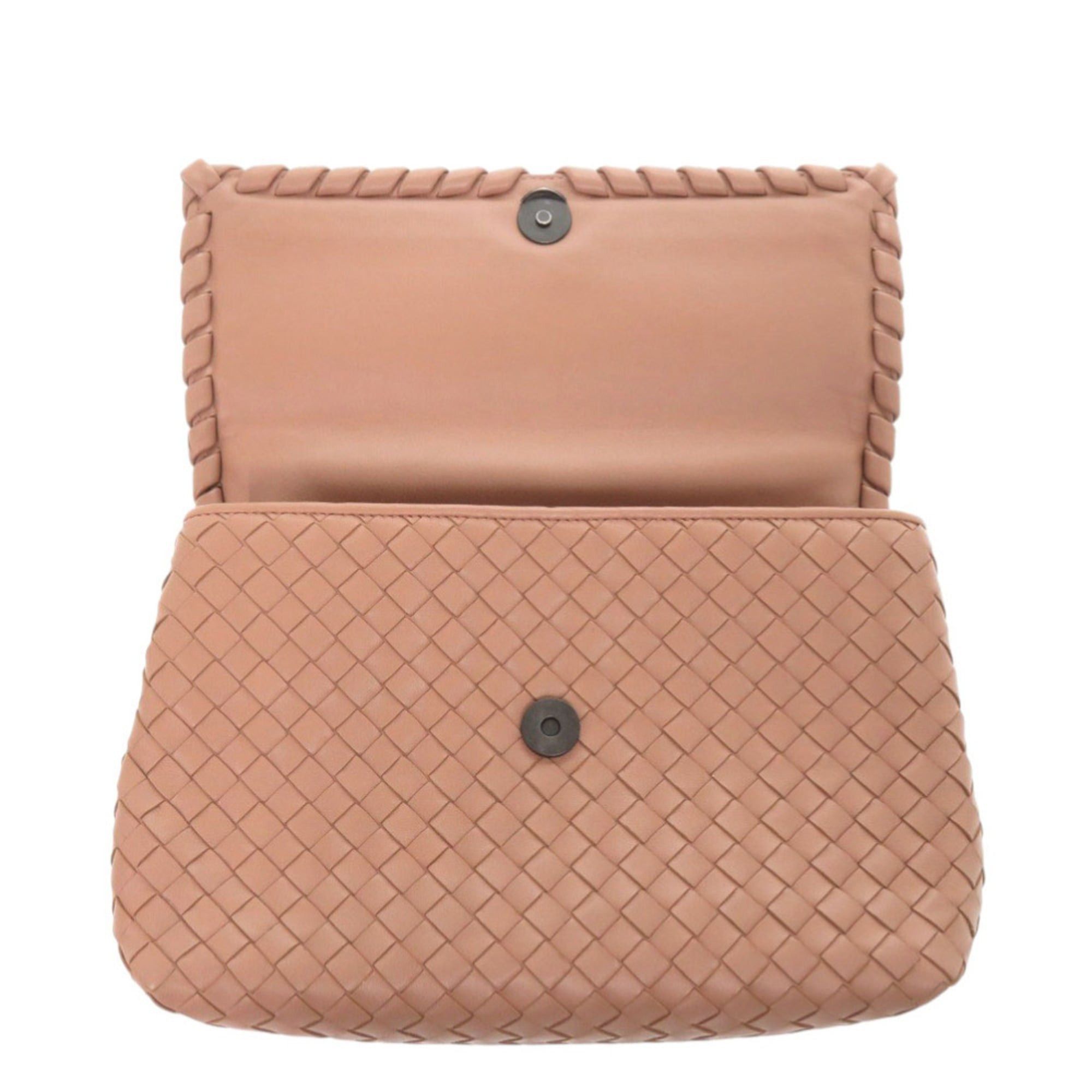Bottega Veneta Bottega Veneta Olympia Intrecciato Leather Pink Shoulder Bag 0953BOTTEGAVENETA Size ONE SIZE - 6 Thumbnail