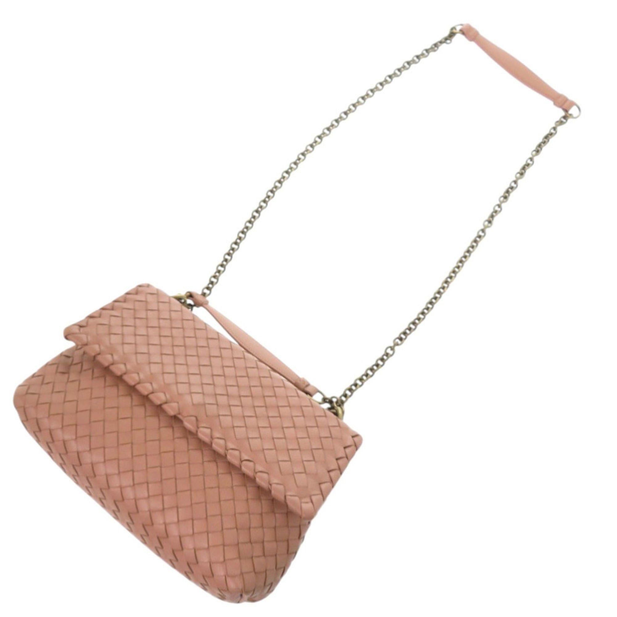 Bottega Veneta Bottega Veneta Olympia Intrecciato Leather Pink Shoulder Bag 0953BOTTEGAVENETA Size ONE SIZE - 5 Thumbnail
