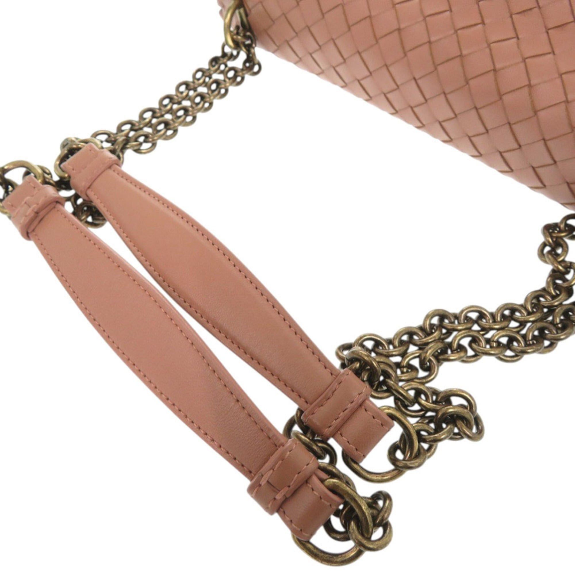 Bottega Veneta Bottega Veneta Olympia Intrecciato Leather Pink Shoulder Bag 0953BOTTEGAVENETA Size ONE SIZE - 8 Thumbnail