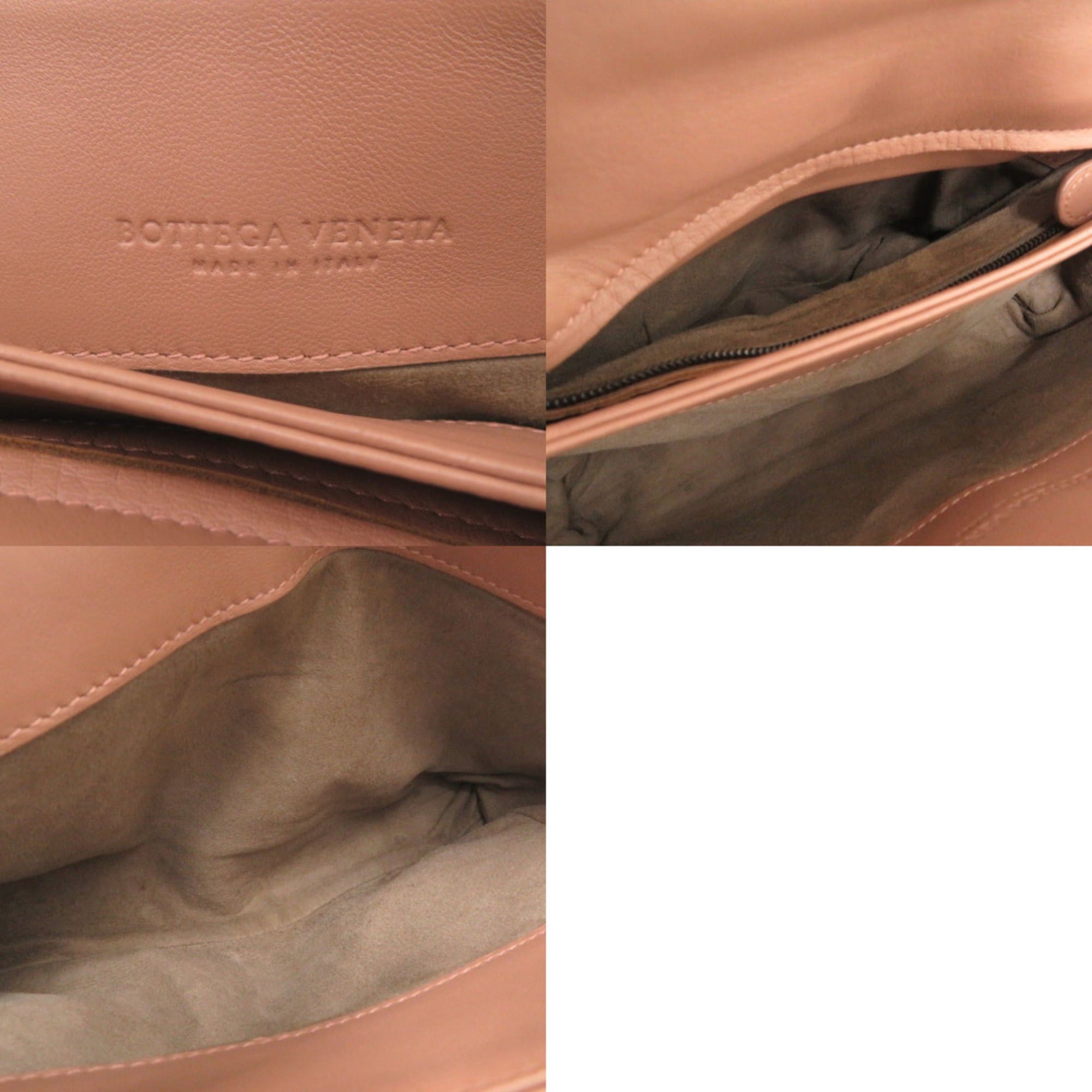 Bottega Veneta Bottega Veneta Olympia Intrecciato Leather Pink Shoulder Bag 0953BOTTEGAVENETA Size ONE SIZE - 9 Thumbnail