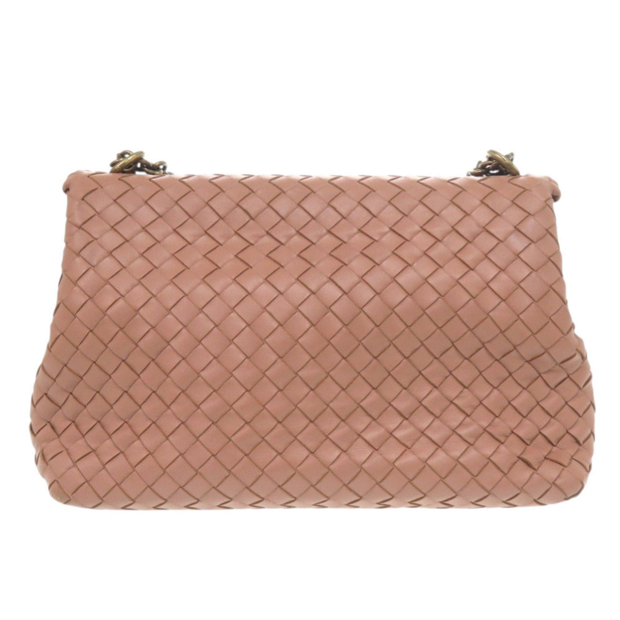 Bottega Veneta Bottega Veneta Olympia Intrecciato Leather Pink Shoulder Bag 0953BOTTEGAVENETA Size ONE SIZE - 2 Thumbnail