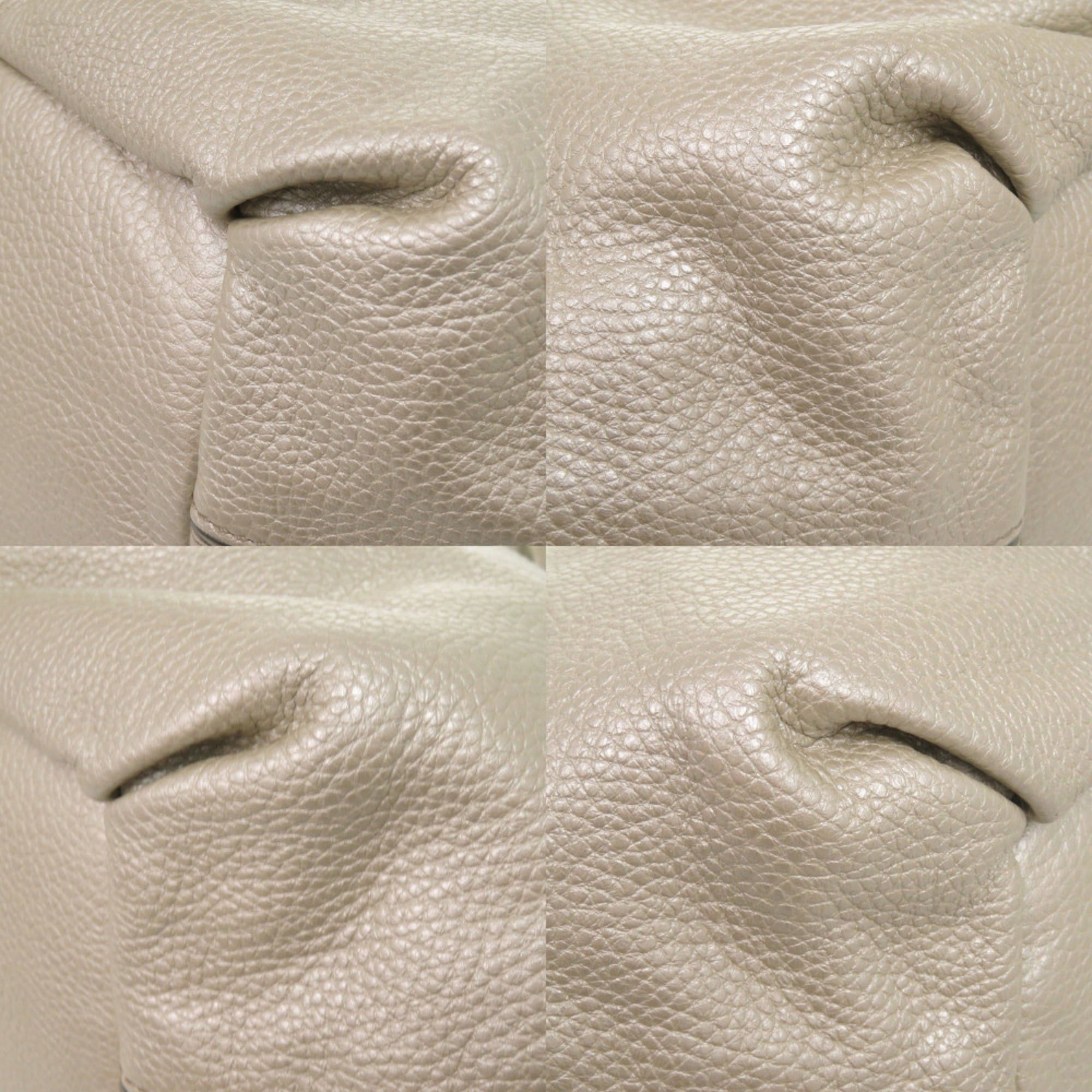 Celine Excellent condition Celine Bittersweet leather champagne silver handbag 0817CELINE Size ONE SIZE - 4 Thumbnail