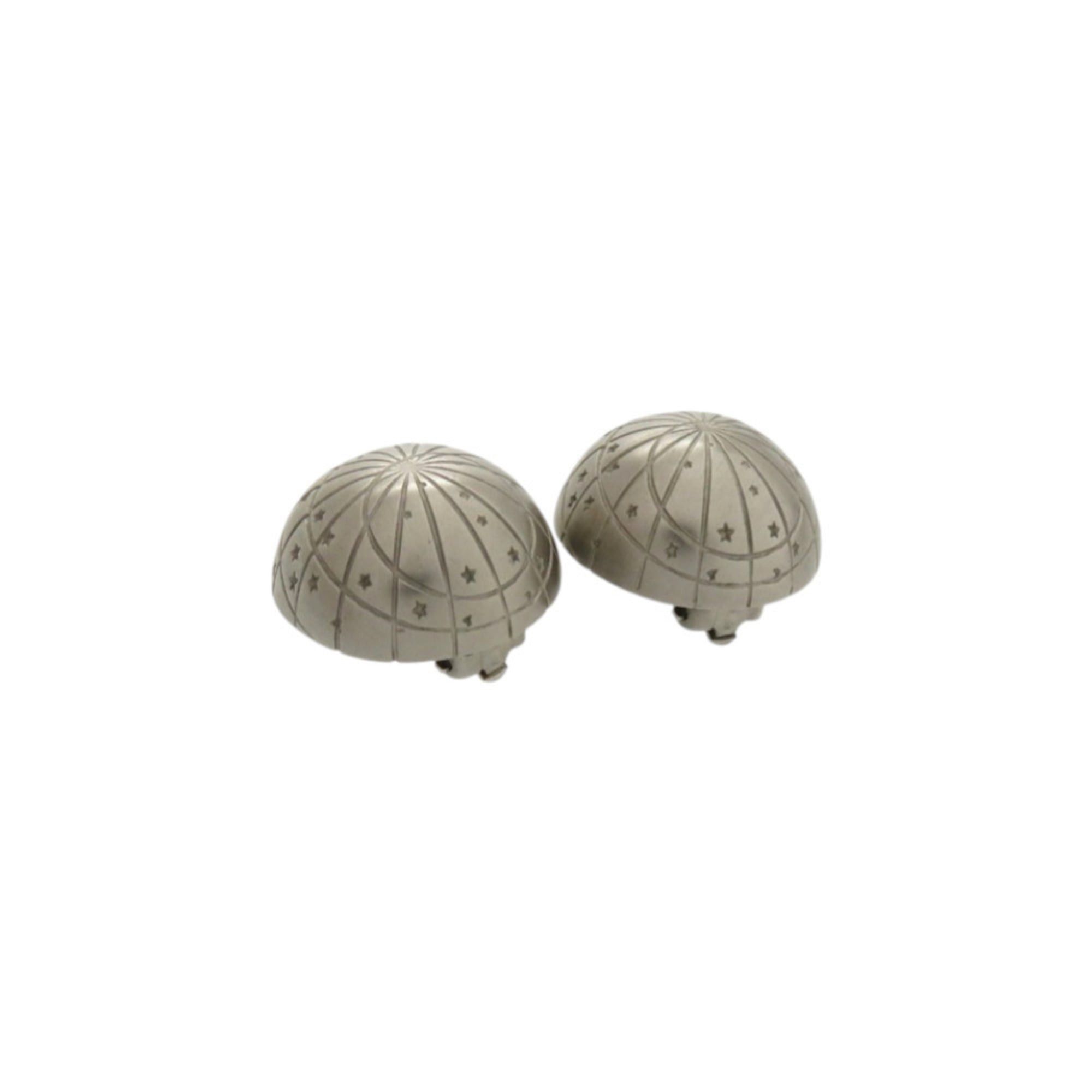 Hermes Excellent condition Hermès Zodiac Horoscope ZODIAC metal silver earrings 0116HERMES Size ONE SIZE - 2 Thumbnail