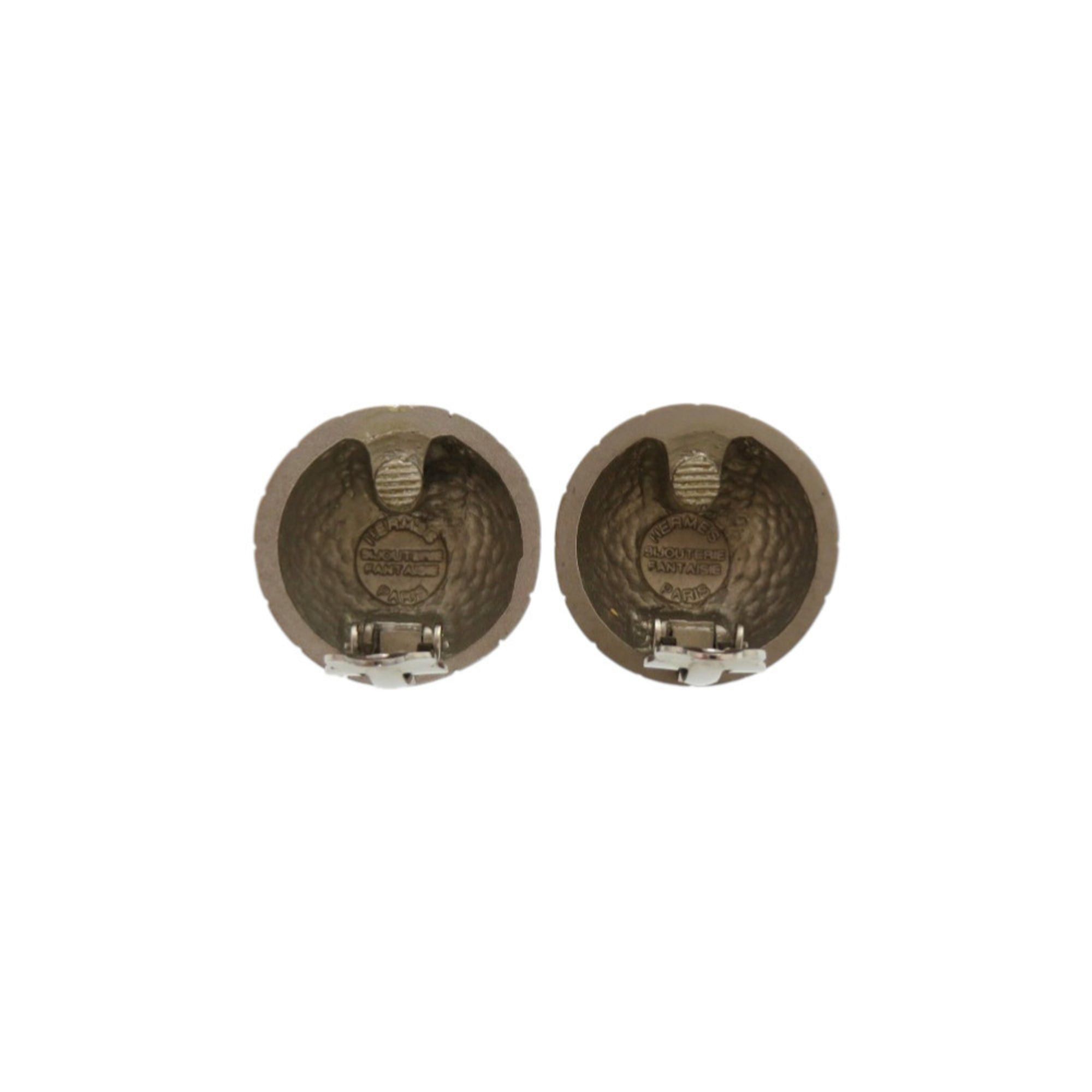 Hermes Excellent condition Hermès Zodiac Horoscope ZODIAC metal silver earrings 0116HERMES Size ONE SIZE - 5 Thumbnail