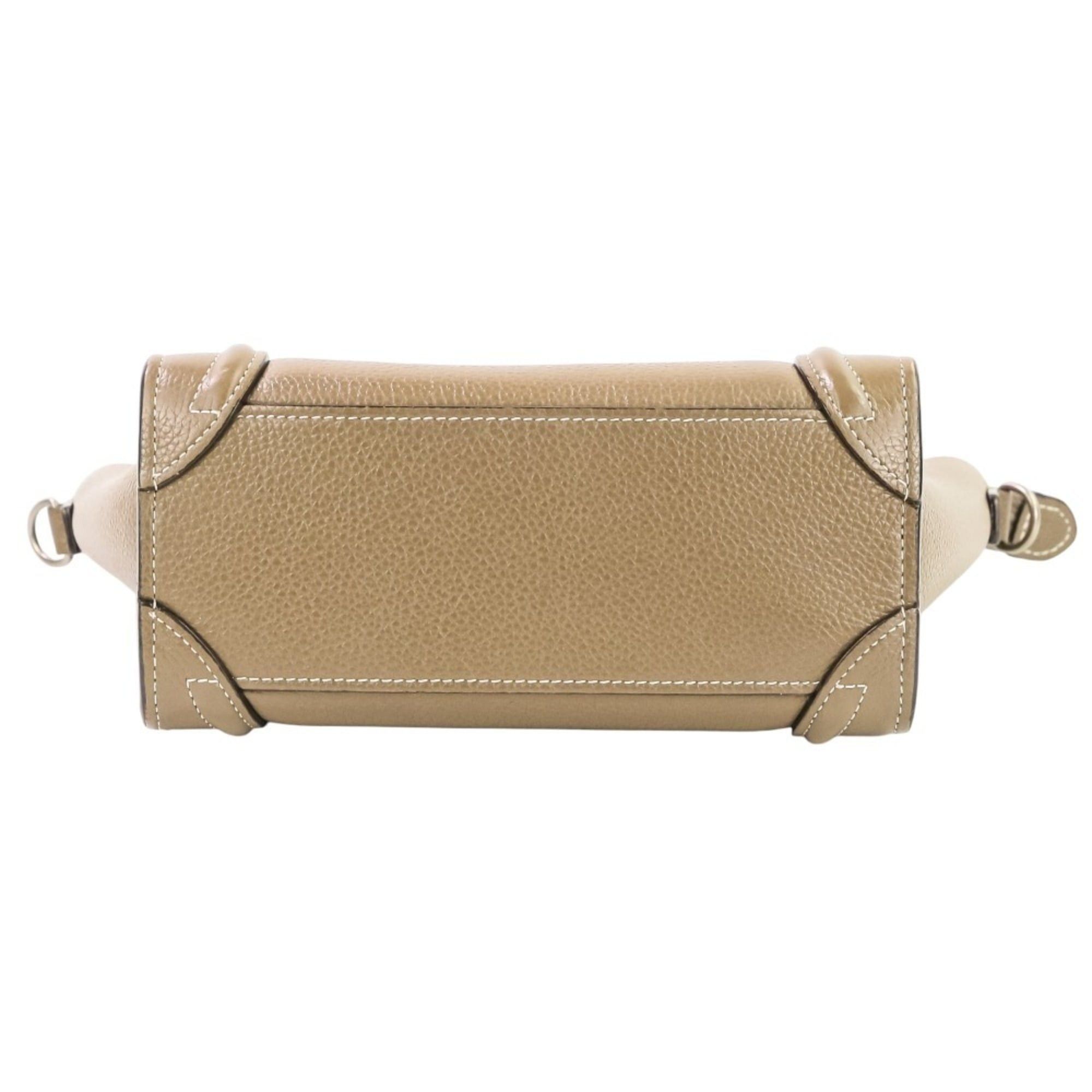 Celine Excellent condition Celine Luggage Nano Shopper 2-way bag in brown. Women's. Luxs Pre-owned Brand. Size ONE SIZE - 7 Thumbnail