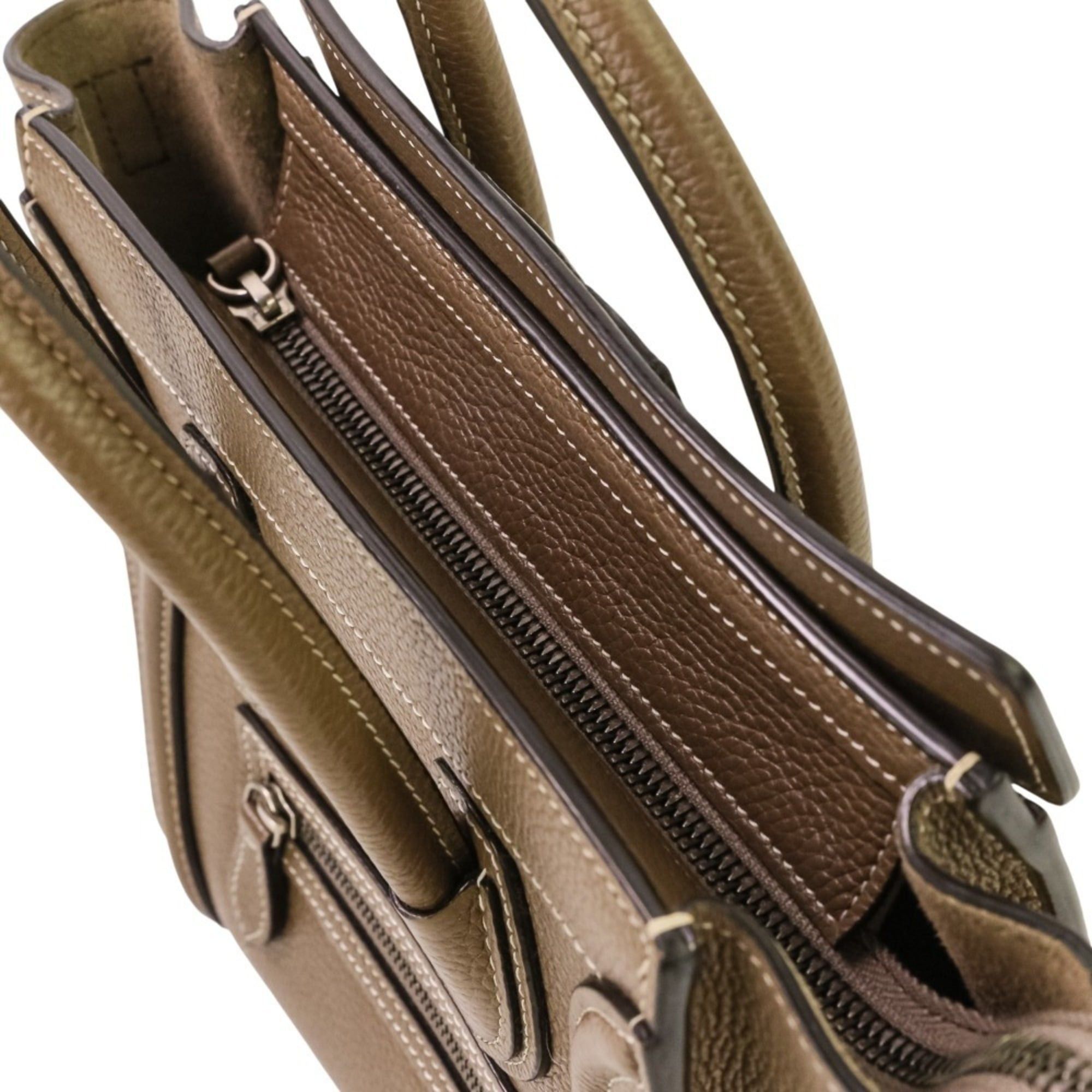 Celine Excellent condition Celine Luggage Nano Shopper 2-way bag in brown. Women's. Luxs Pre-owned Brand. Size ONE SIZE - 9 Thumbnail