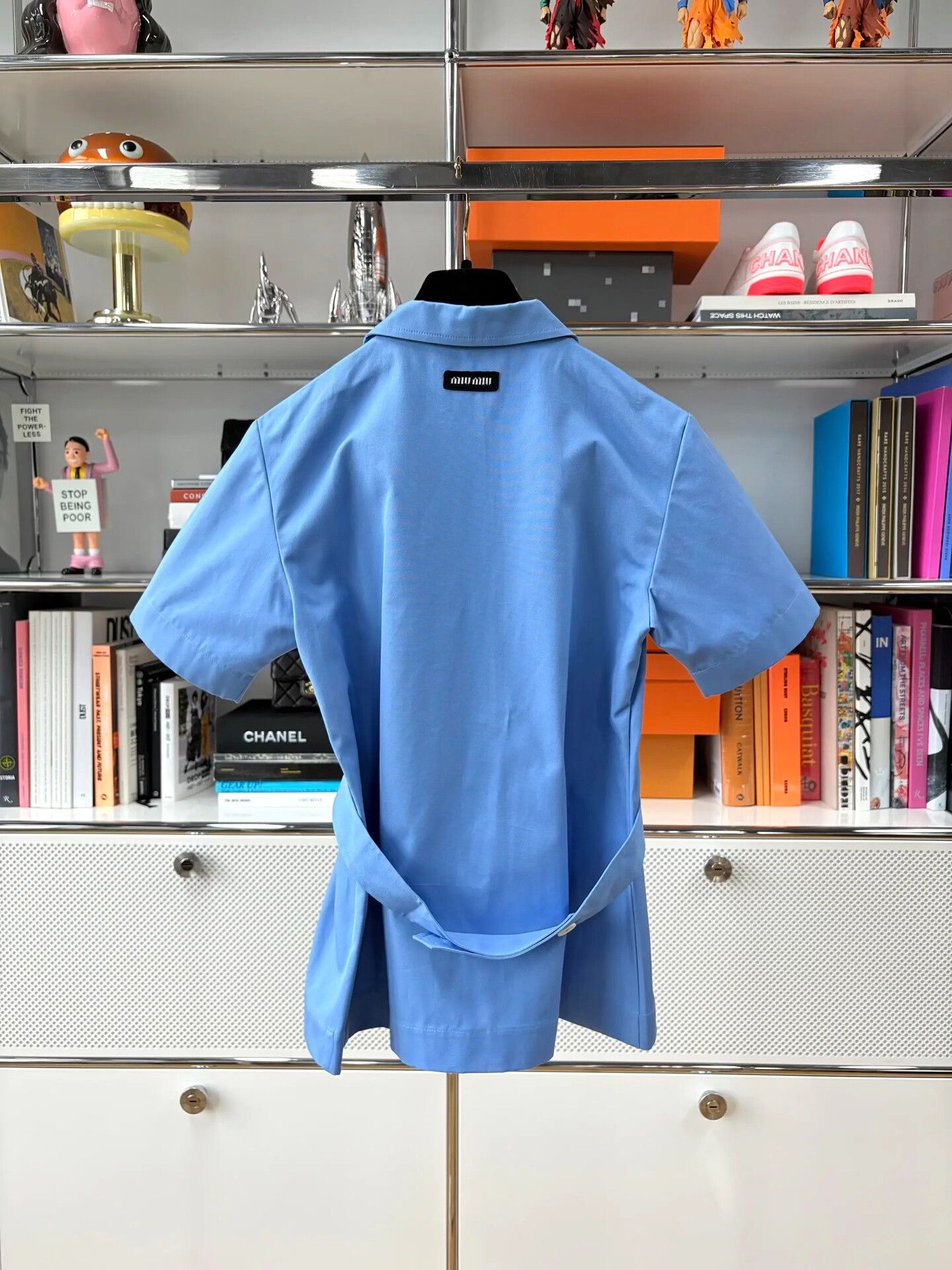 Miu Miu Miu Miu 25SS Blue Short-Sleeve Shirt Size XS / US 0-2 / IT 36-38 - 2 Thumbnail