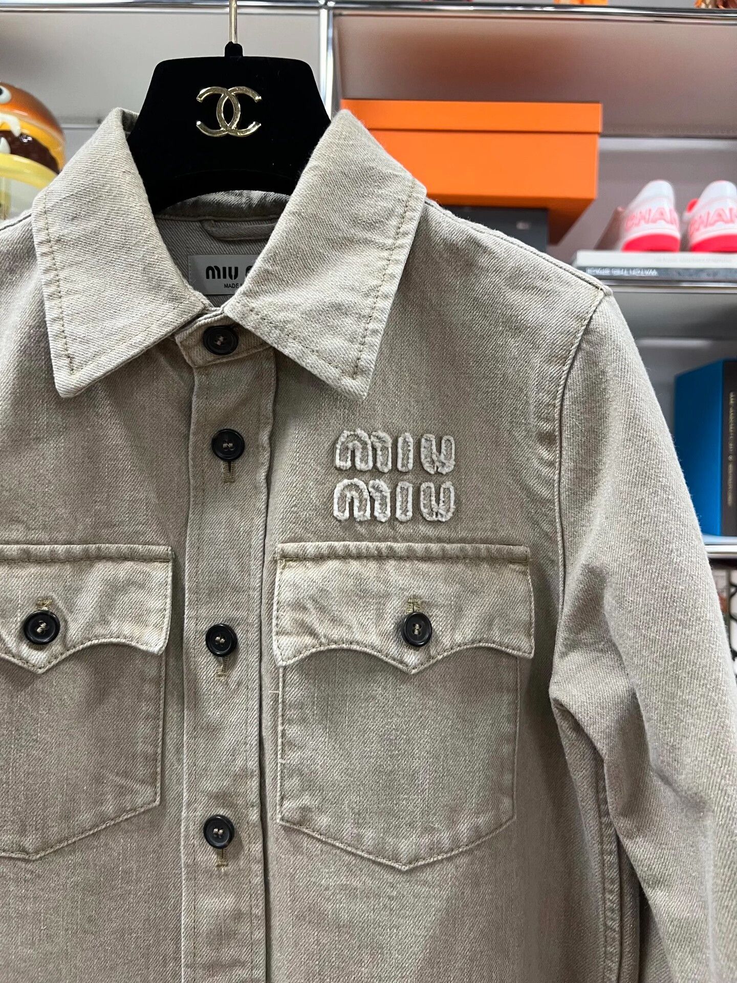 Miu Miu Miu Miu FW24 Denim Shirt Jacket Size S / US 4 / IT 40 - 2 Thumbnail