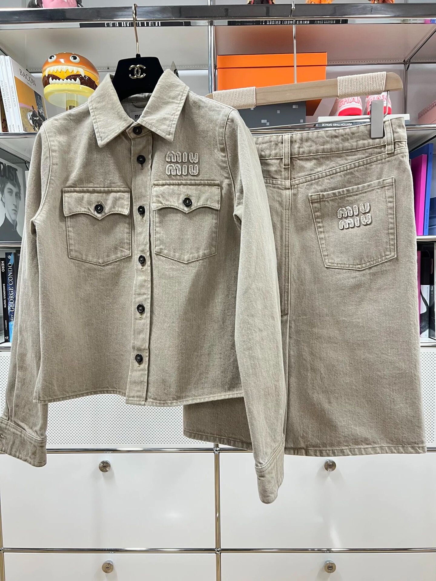 Miu Miu Miu Miu FW24 Denim Shirt Jacket Size S / US 4 / IT 40 - 6 Thumbnail