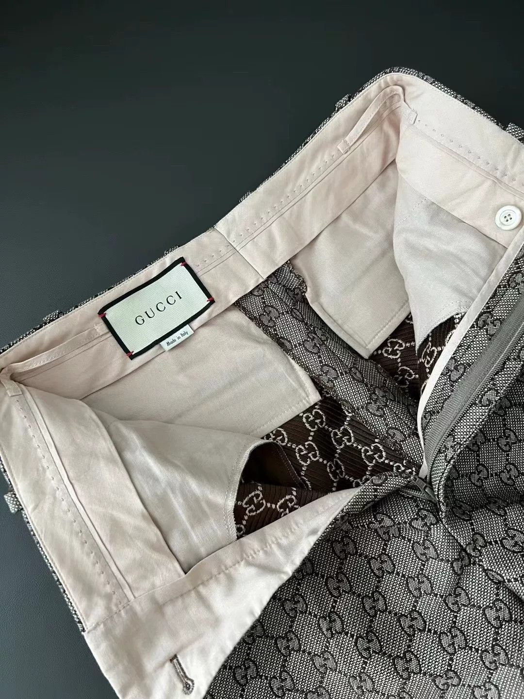 Gucci Gucci Logo Flared Loose Suit Pants Size 38" / US 16 / IT 52 - 6 Thumbnail