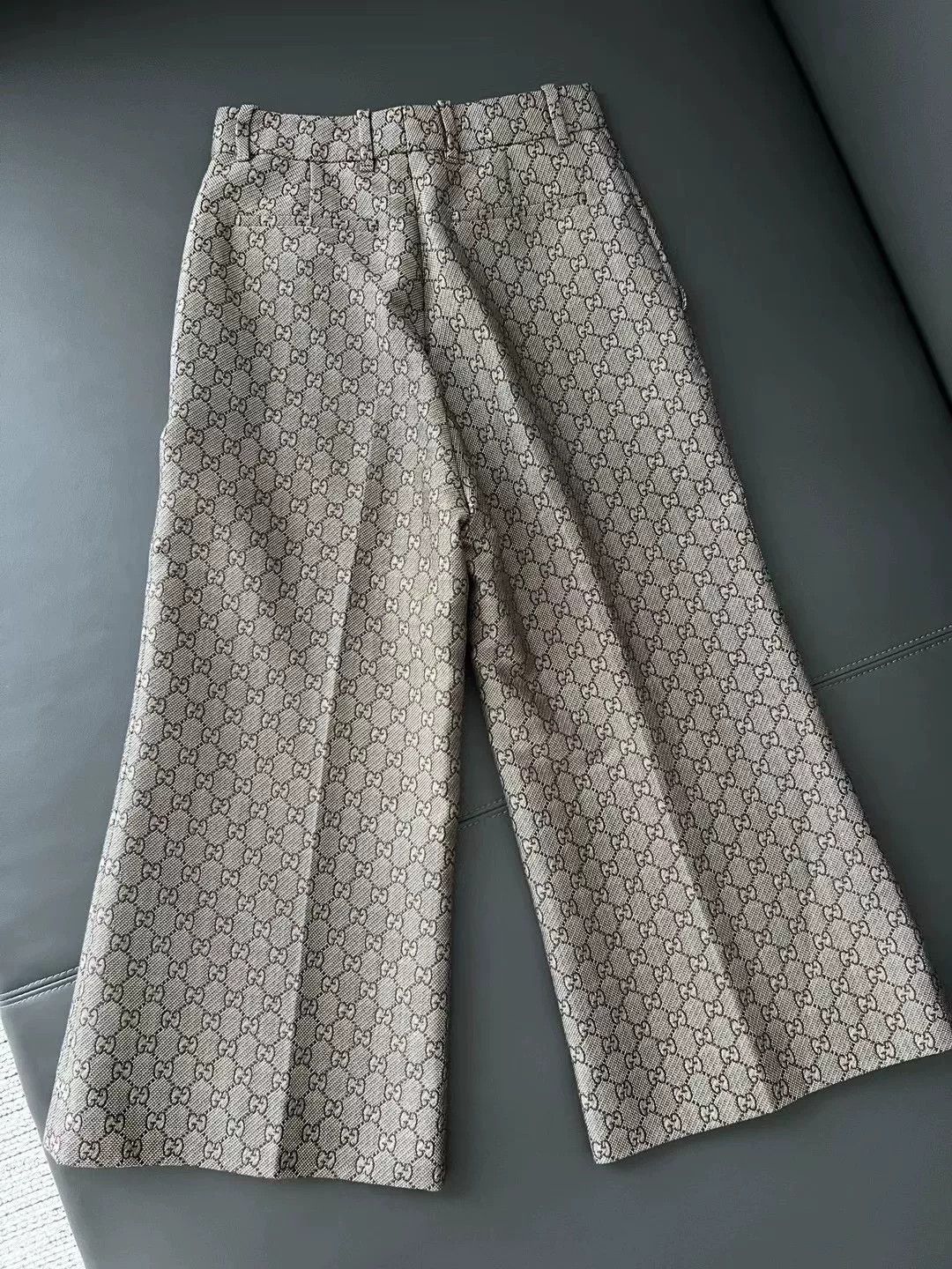 Gucci Gucci Logo Flared Loose Suit Pants Size 38" / US 16 / IT 52 - 2 Thumbnail