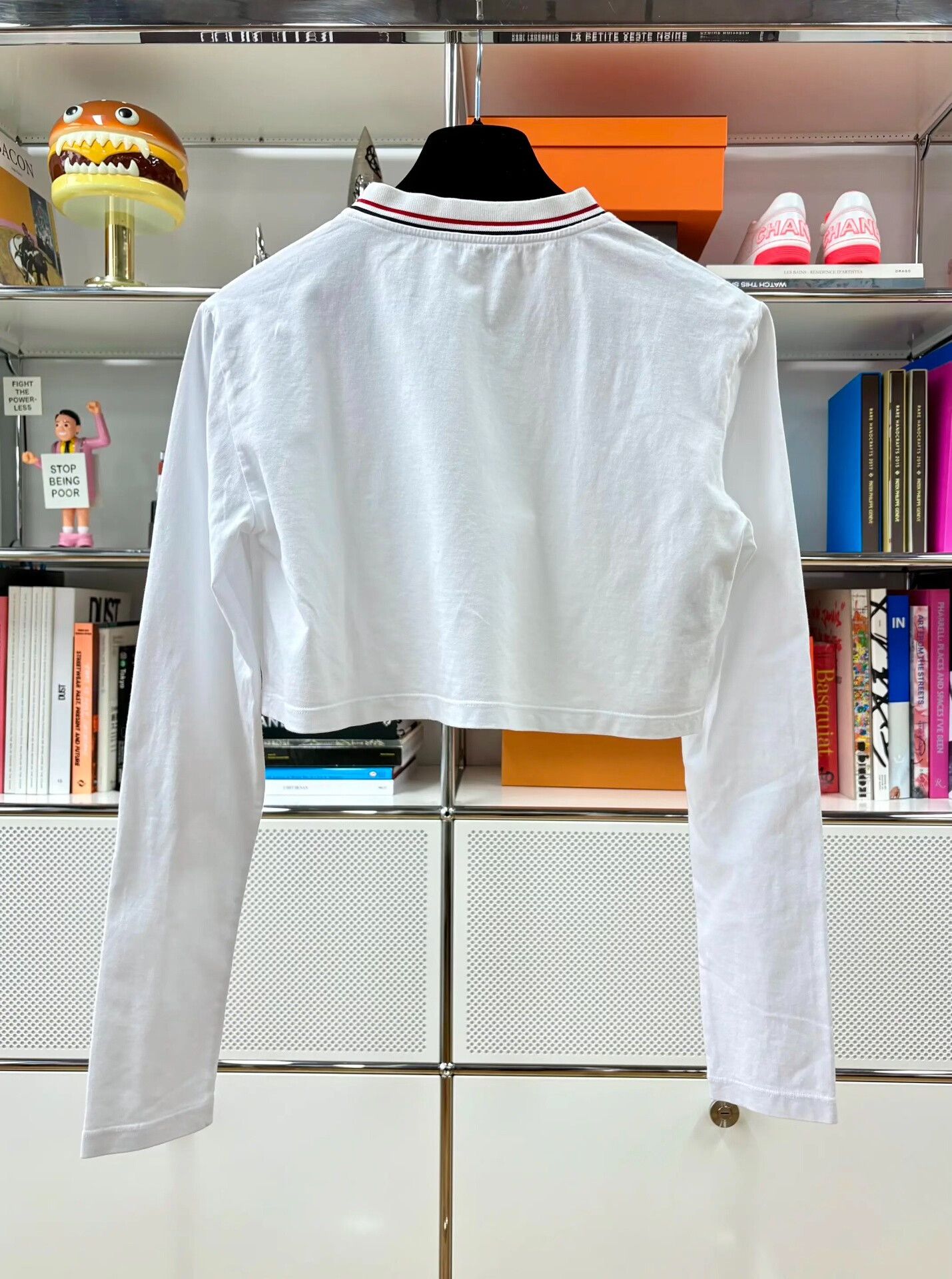 Miu Miu Miu Miu White Embroidered Short Long-Sleeve T-Shirt XS Size XS / US 0-2 / IT 36-38 - 4 Thumbnail