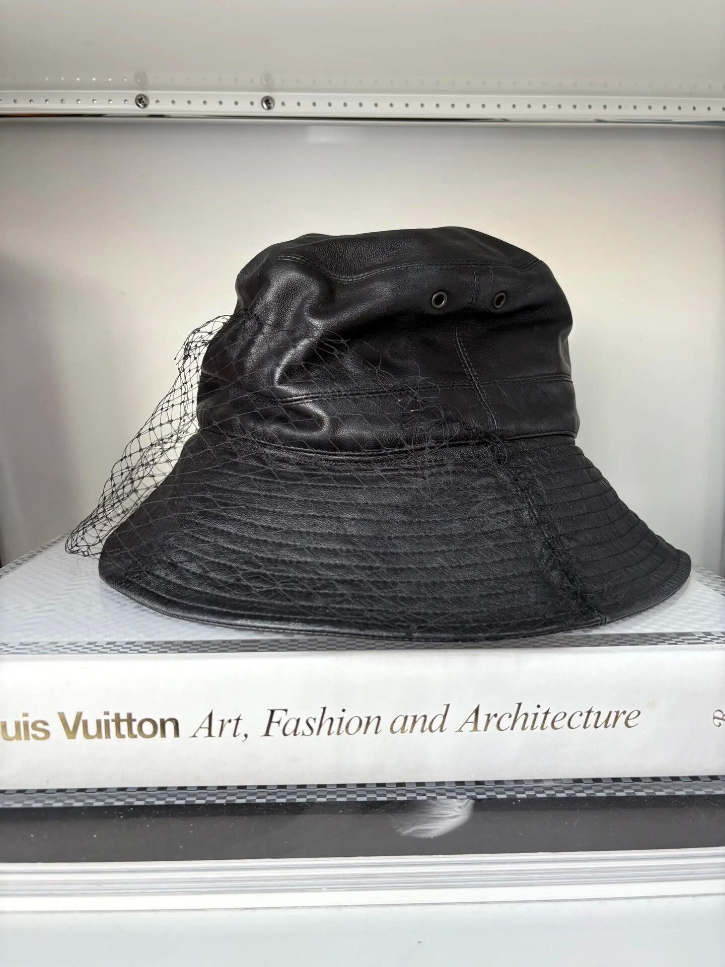 Dior Dior Black Monogram Lace Bucket Hat Size ONE SIZE - 6 Thumbnail