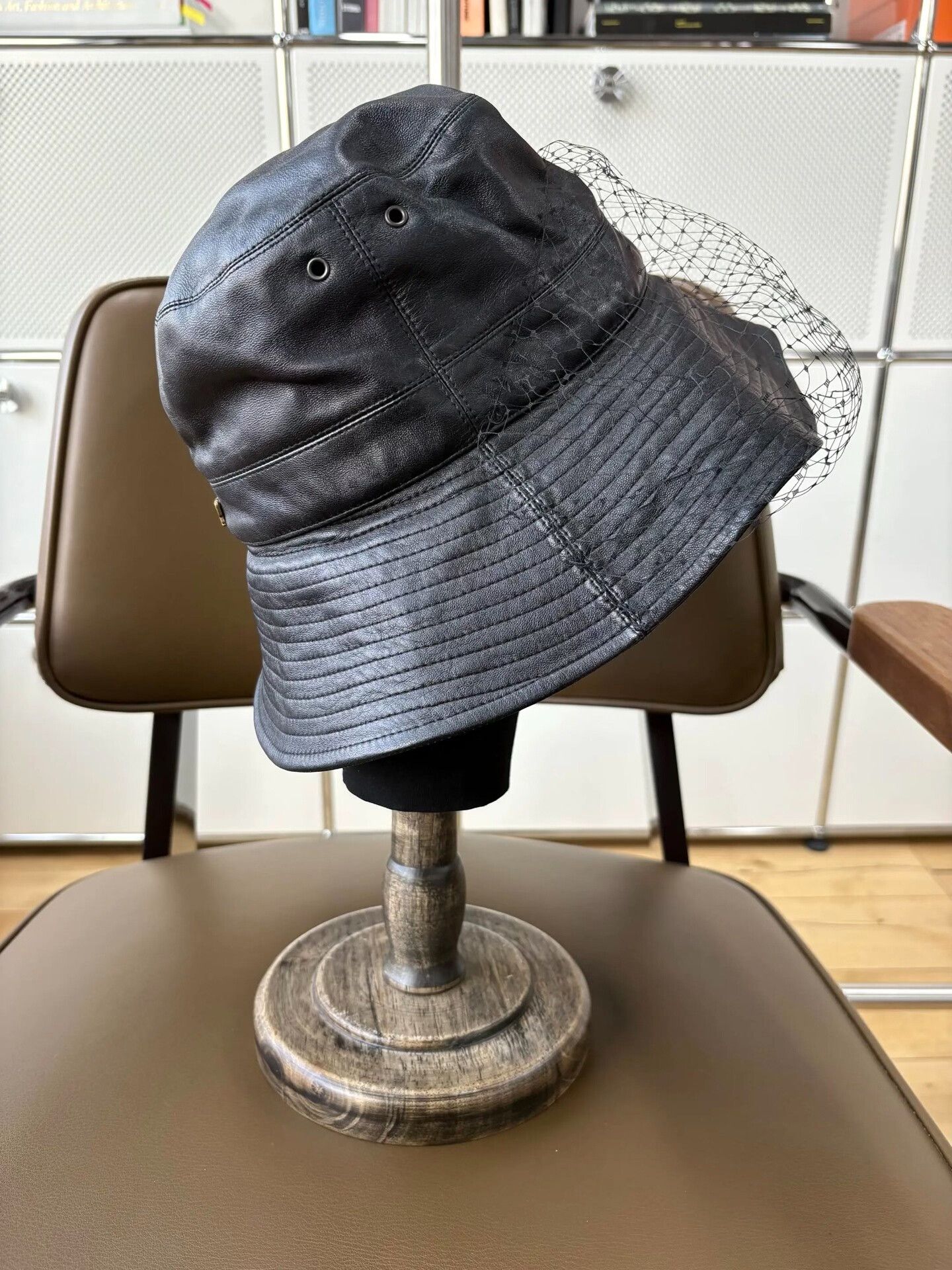 Dior Dior Black Monogram Lace Bucket Hat Size ONE SIZE - 4 Thumbnail