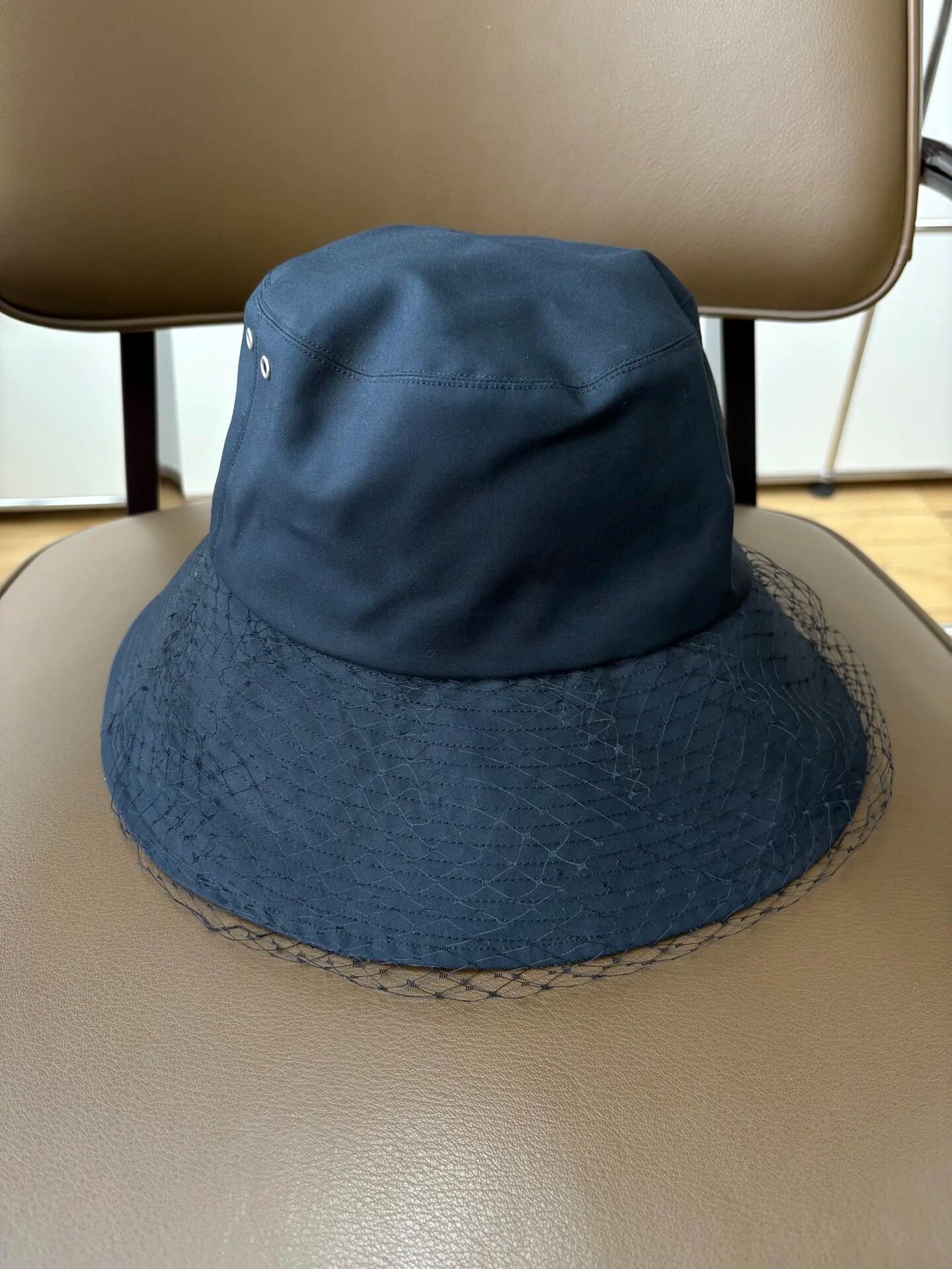 Dior Dior Black Monogram Lace Fisherman Hat Size ONE SIZE - 6 Thumbnail