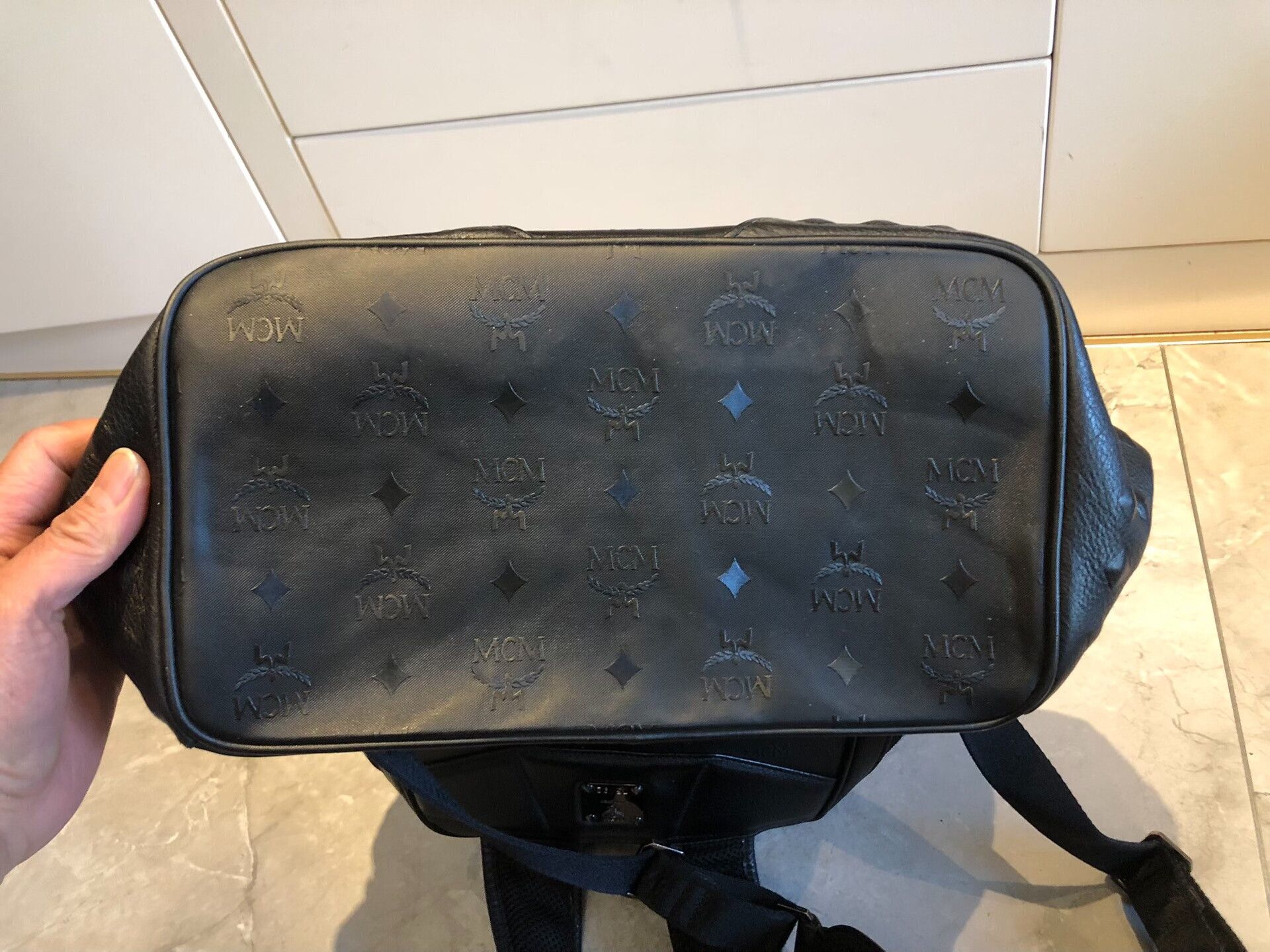 MCM MCM Large Black Studded Backpack Size ONE SIZE - 7 Thumbnail