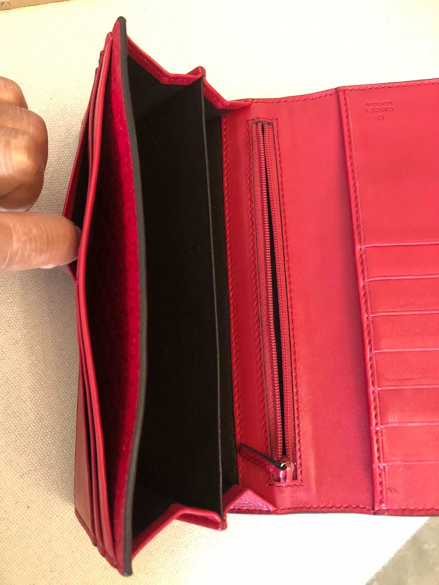 Gucci Gucci Double G Gold Buckle Leather Long Wallet Size ONE SIZE - 7 Thumbnail