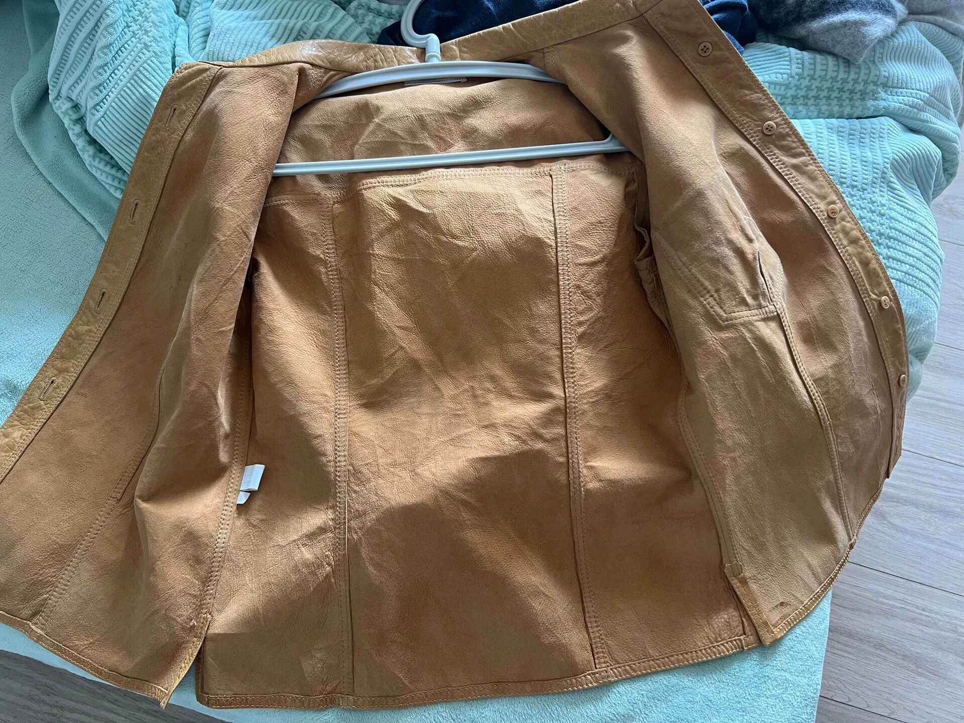 Prada Prada Women's Calf Leather Shirt Jacket Size M / US 6-8 / IT 42-44 - 4 Thumbnail