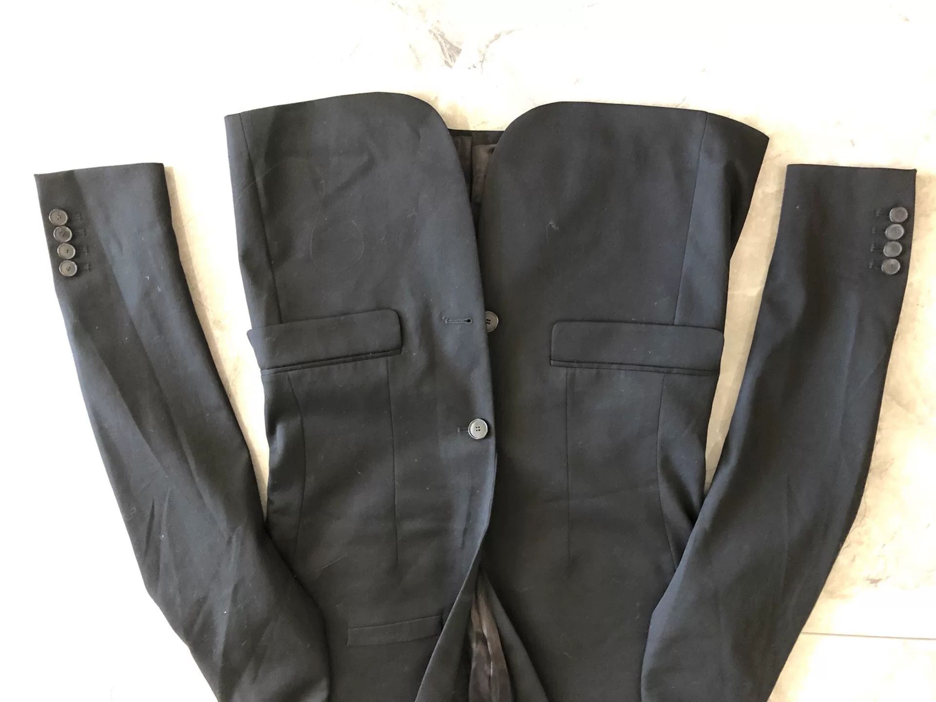 Sandro Sandro Men's Slim Wool Suit Jacket Size US S / EU 44-46 / 1 - 3 Thumbnail