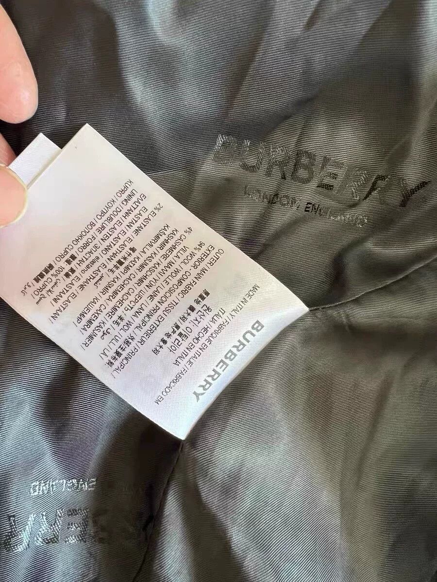 Burberry Burberry Women's Gray Wool Cashmere Blazer Size XS / US 0-2 / IT 36-38 - 8 Thumbnail