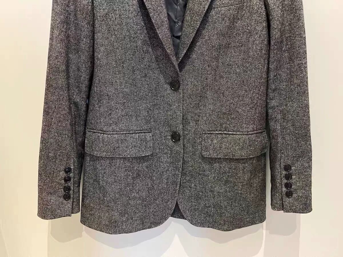 Burberry Burberry Women's Gray Wool Cashmere Blazer Size XS / US 0-2 / IT 36-38 - 5 Thumbnail