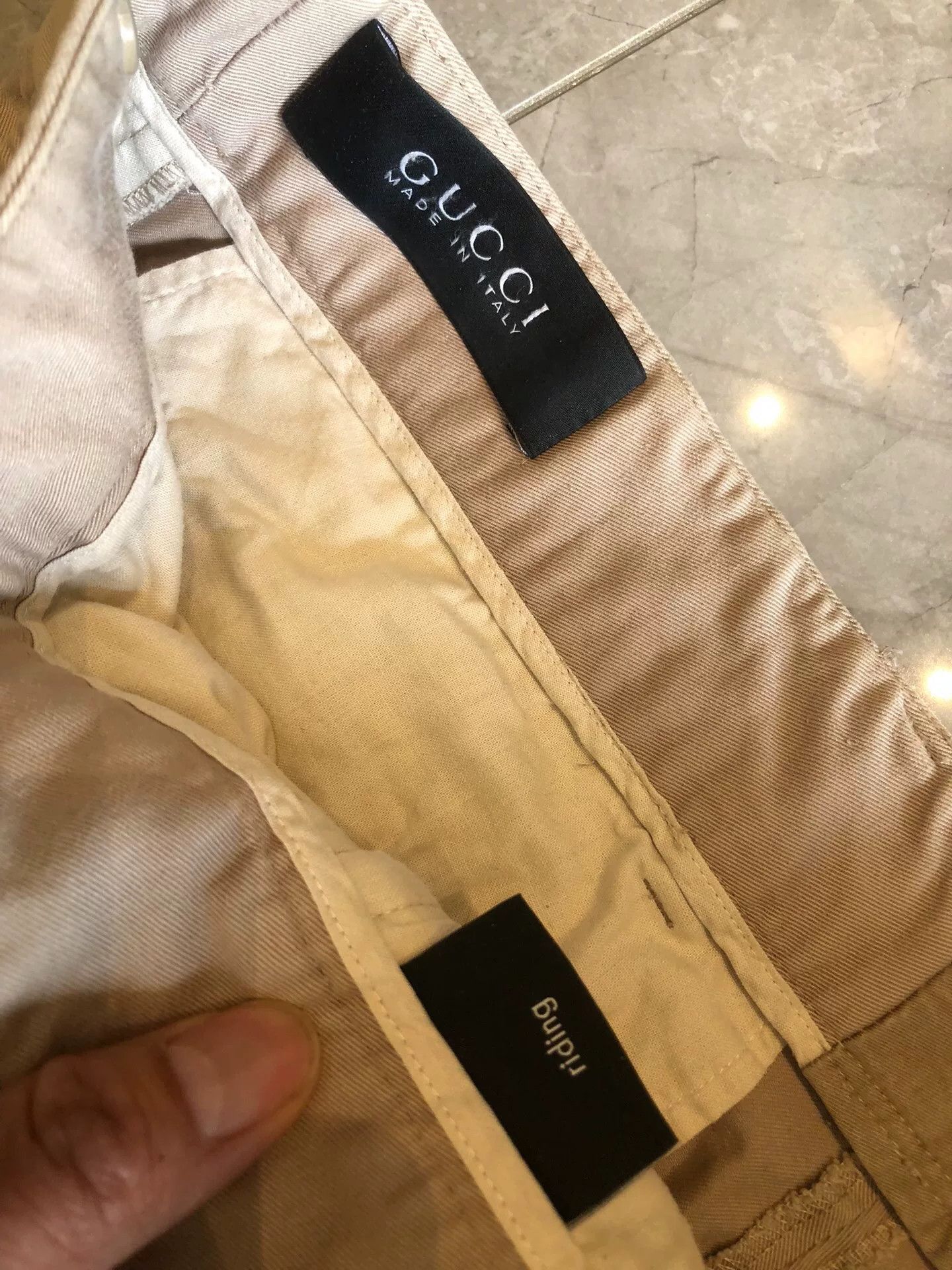 Gucci Gucci Men's Khaki Cotton Slim Shorts Size US 28 / EU 44 - 6 Thumbnail