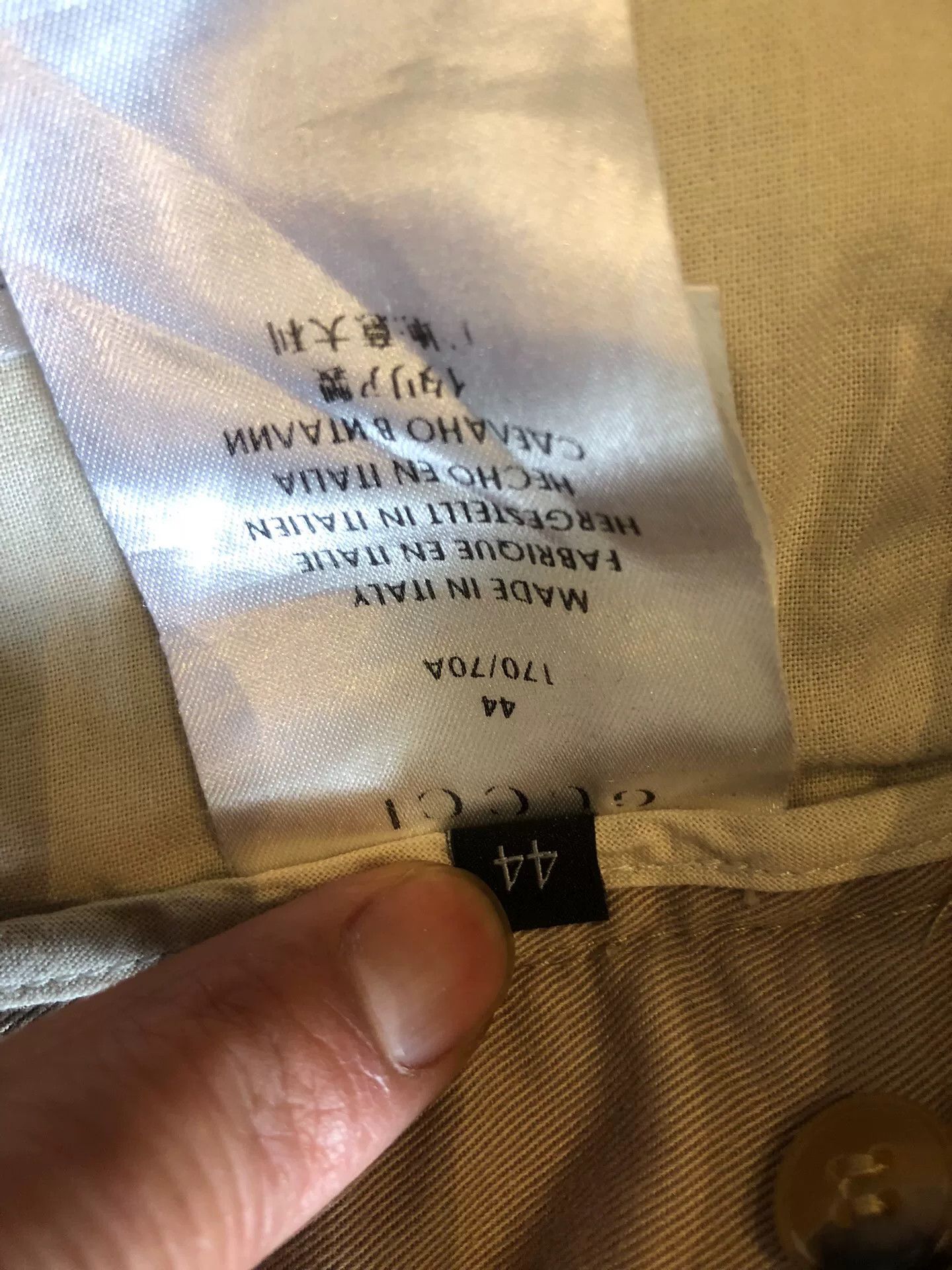 Gucci Gucci Men's Khaki Cotton Slim Shorts Size US 28 / EU 44 - 8 Thumbnail