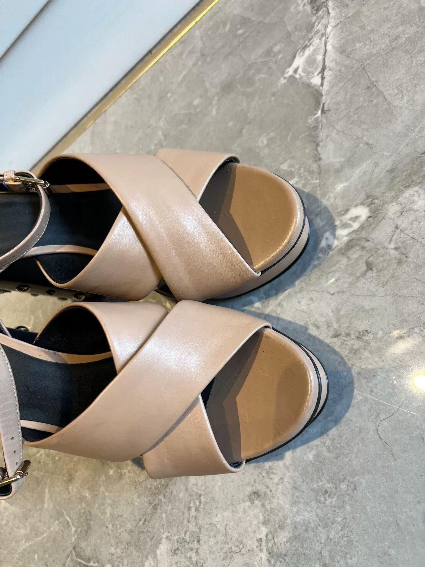 Versace Versace Leather High-Heel Sandals Size US 6 / IT 36 - 4 Thumbnail
