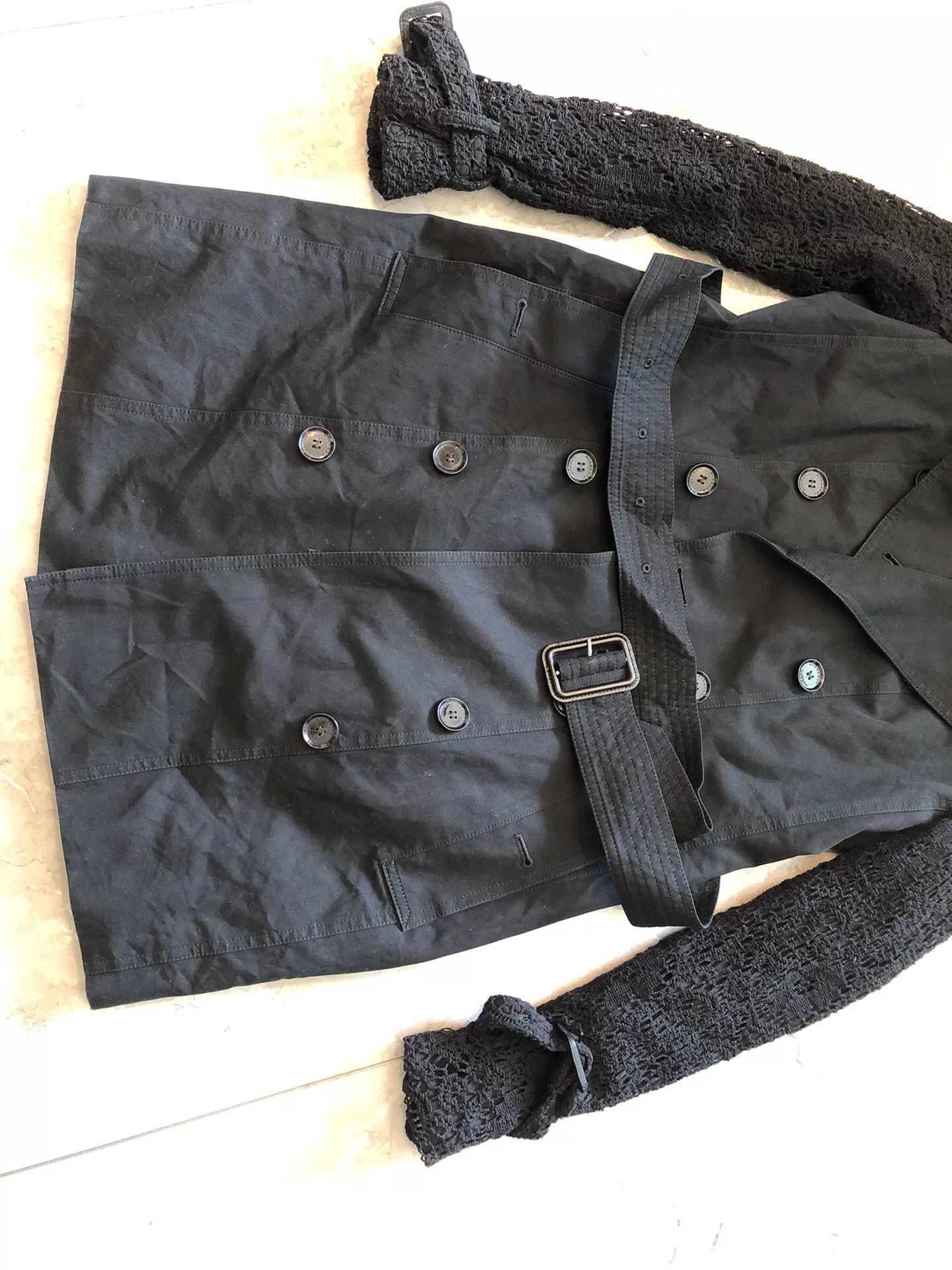 Burberry Burberry Rare Hand-Embroidered Black Trench Size S / US 4 / IT 40 - 5 Thumbnail