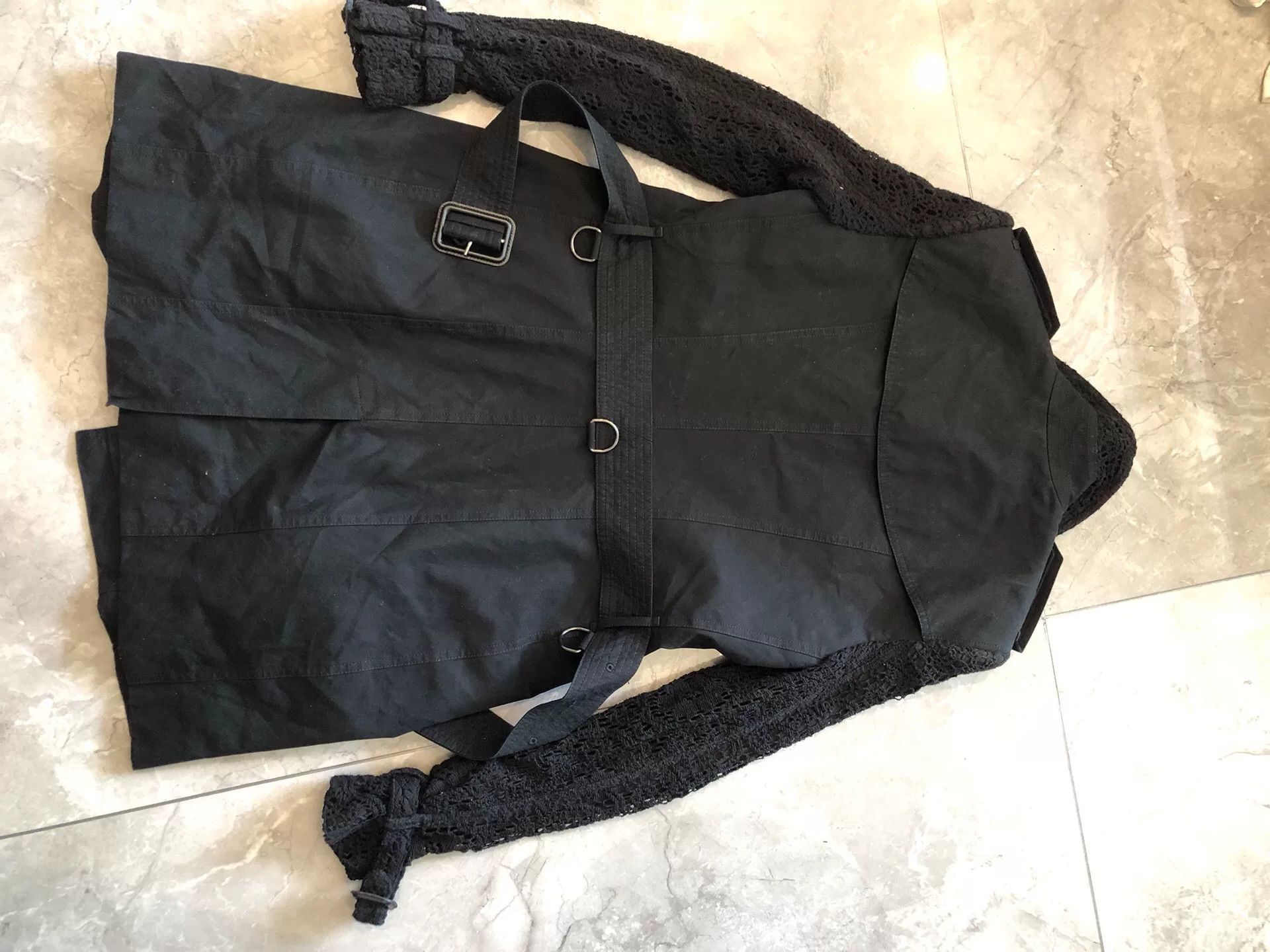 Burberry Burberry Rare Hand-Embroidered Black Trench Size S / US 4 / IT 40 - 2 Thumbnail